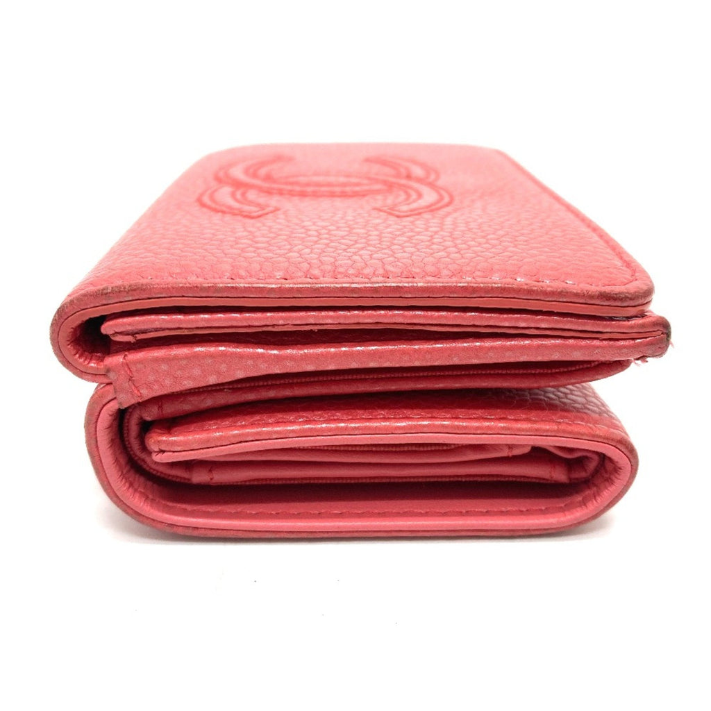 Chanel Pink Leather Wallet (Tri-Fold)