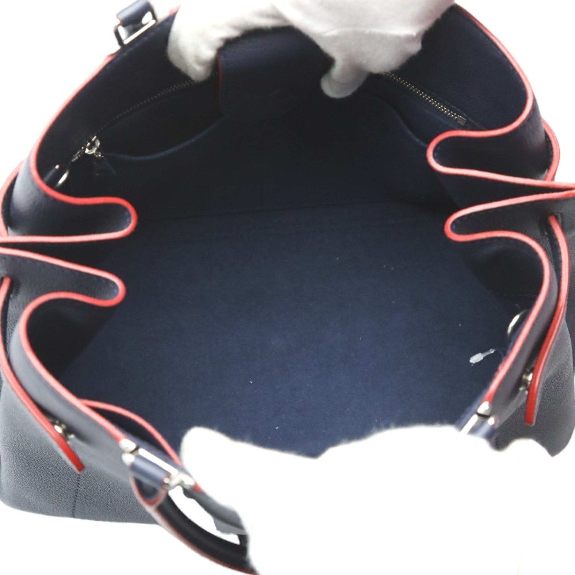 Louis Vuitton Navy Red Color Handbag