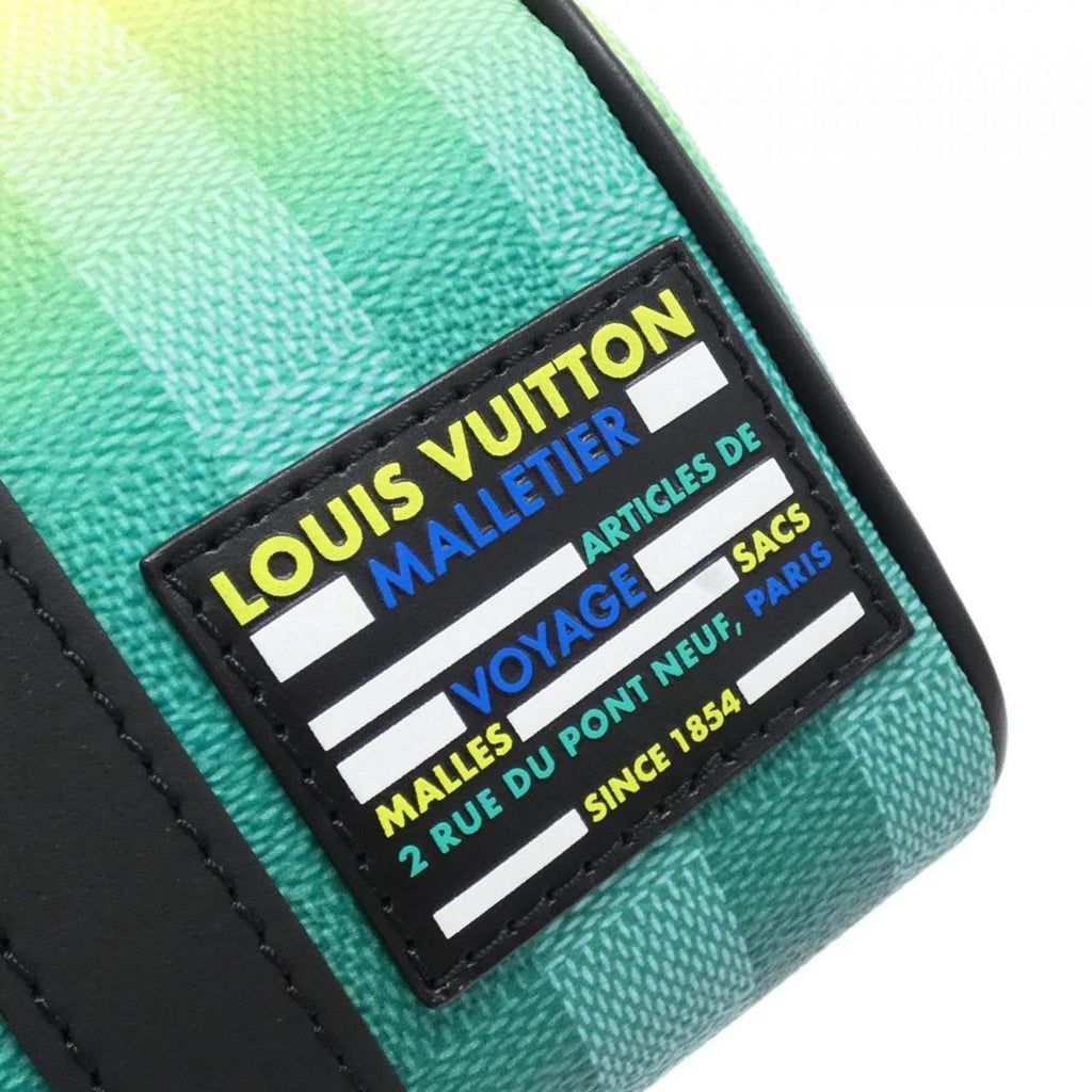 Louis Vuitton Vert Coated Canvas Boston Bag