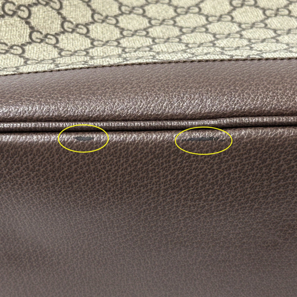Gucci Brown Gg Supreme Canvas Handbag Tote Bag (Pre-Owned)