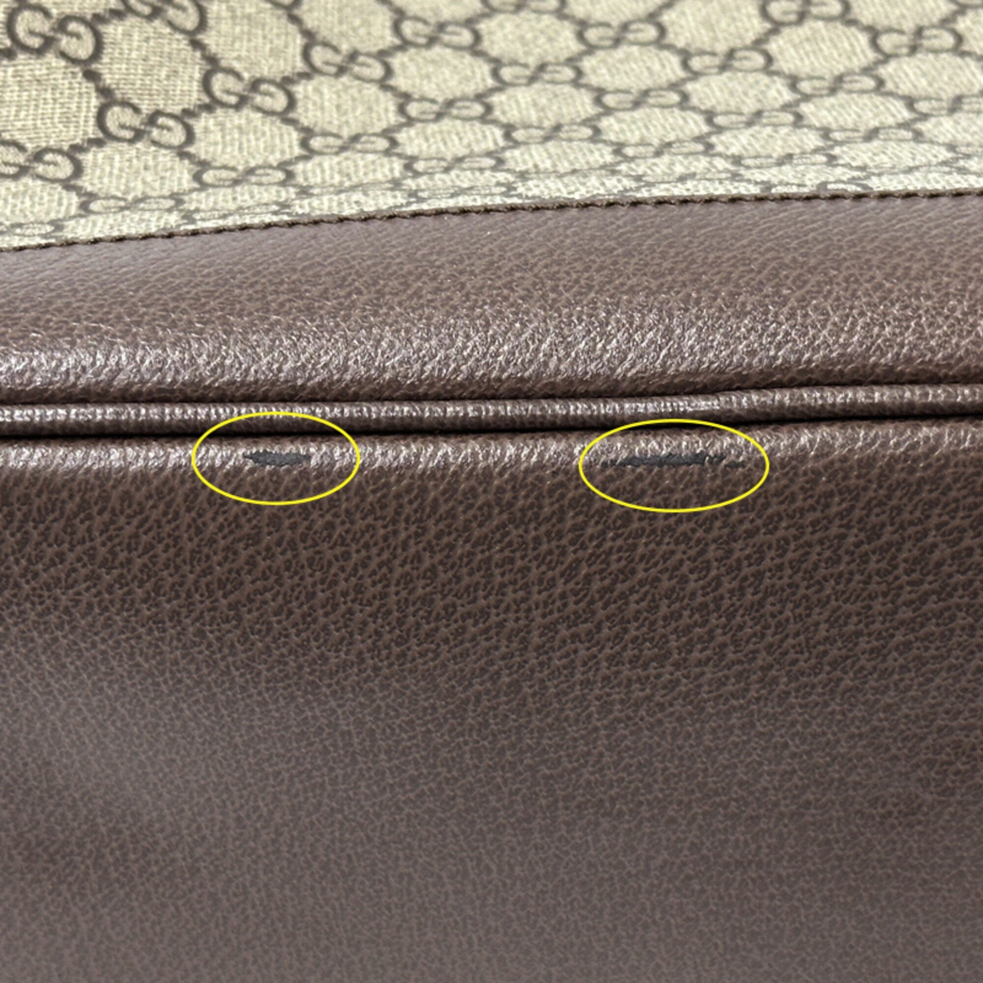 Gucci Brown Gg Supreme Canvas Handbag Tote Bag (Pre-Owned)