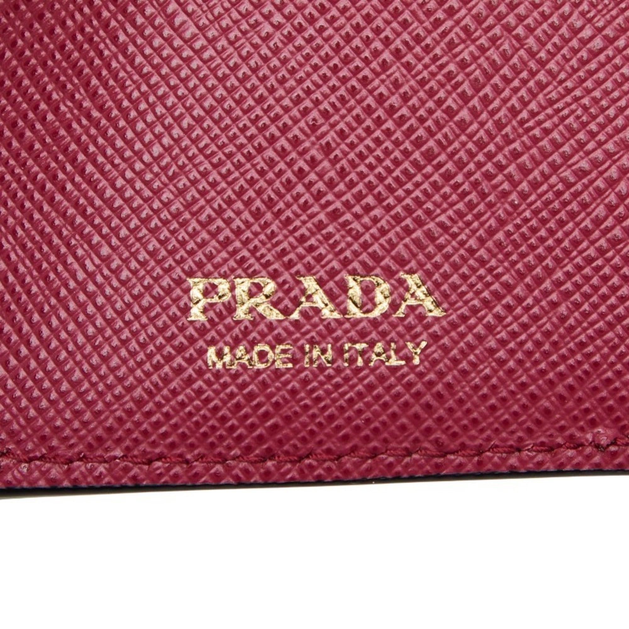 Prada Black Leather Wallet (Tri-Fold)