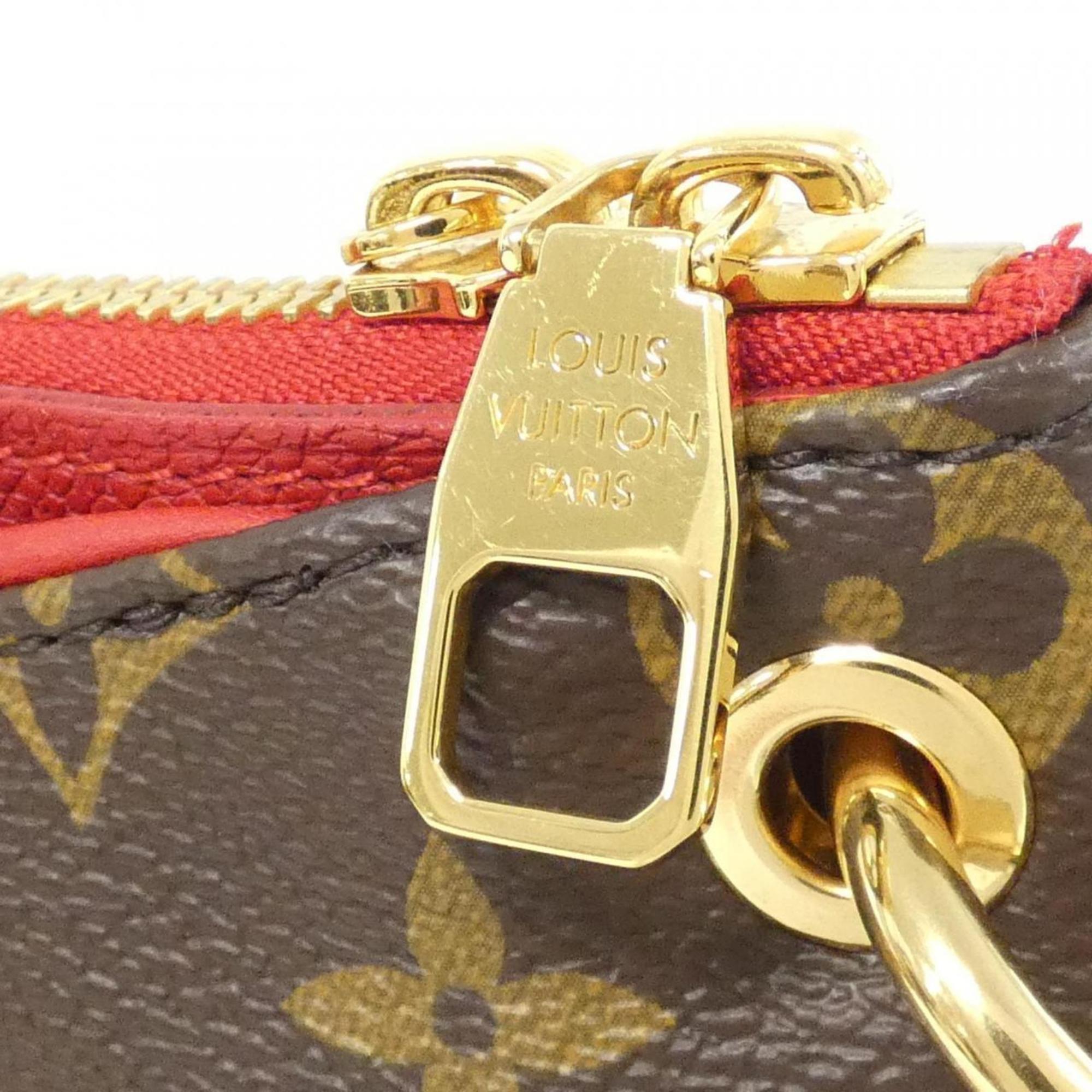 Louis Vuitton Cerise Marron Coated Canvas Handbag