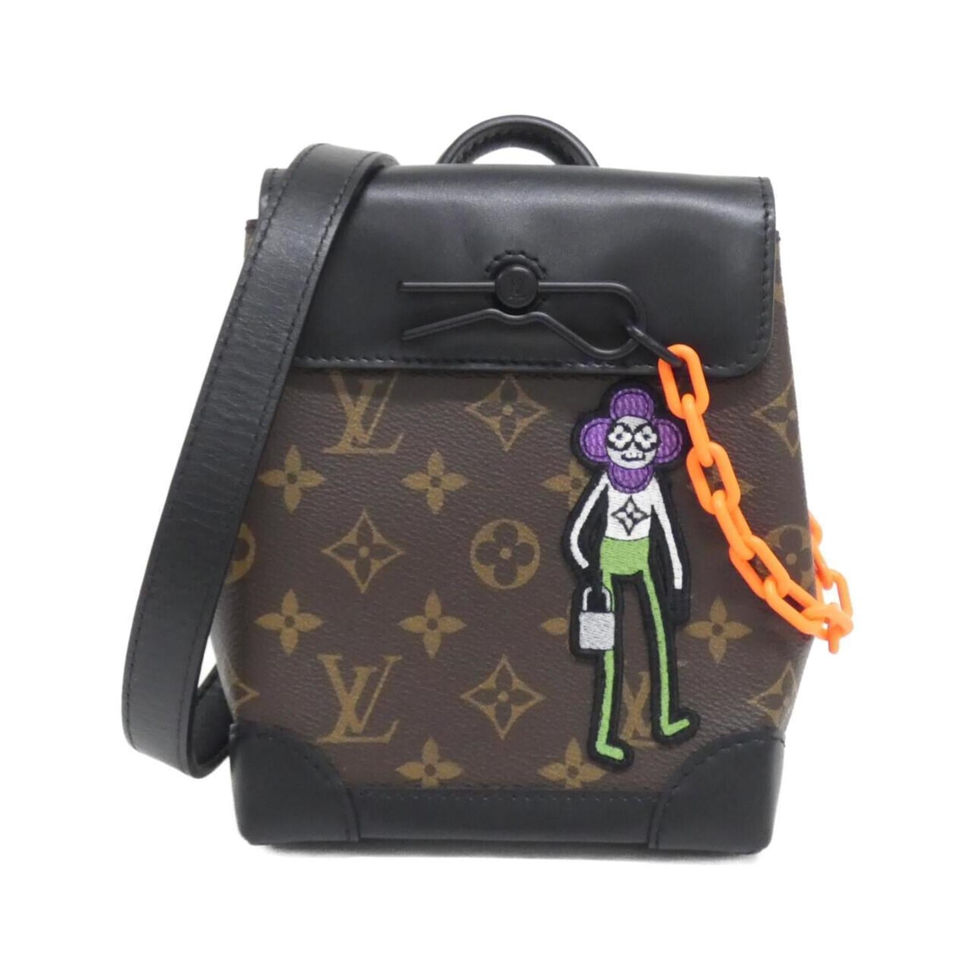 Louis Vuitton Dark Brown Marron Coated Canvas Shoulder Bag