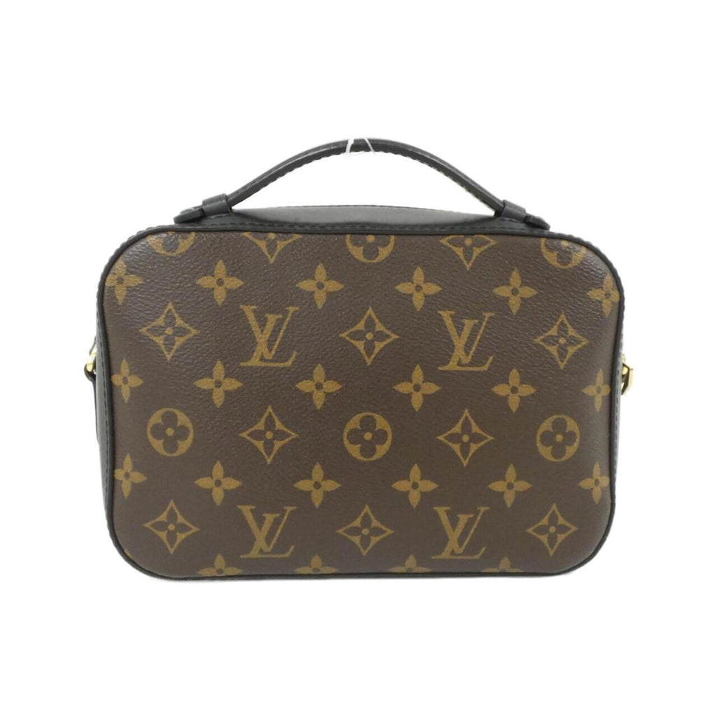 Louis Vuitton Black Marron Coated Canvas Leather Shoulder Bag