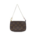 Louis Vuitton Brown Coated Canvas Pochette Pouch