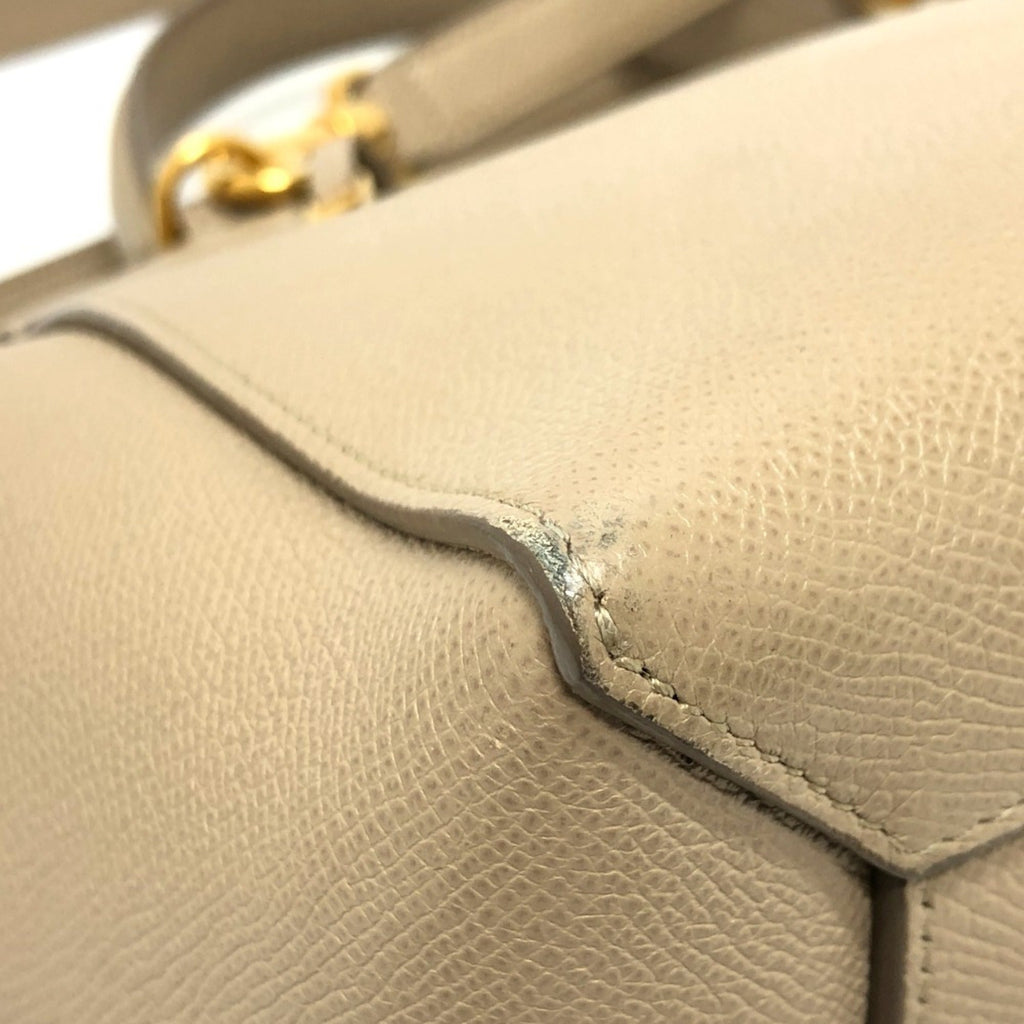 Celine Beige Leather Handbag Shoulder Bag