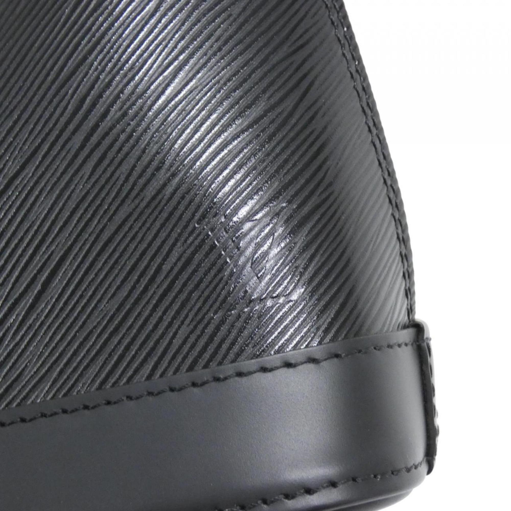 Louis Vuitton Black Leather Backpack
