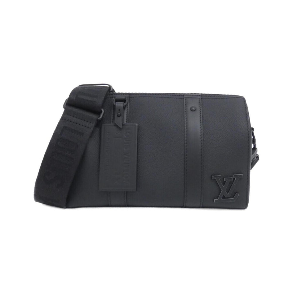 Louis Vuitton Black Leather Shoulder Bag