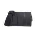 Louis Vuitton Black Leather Shoulder Bag