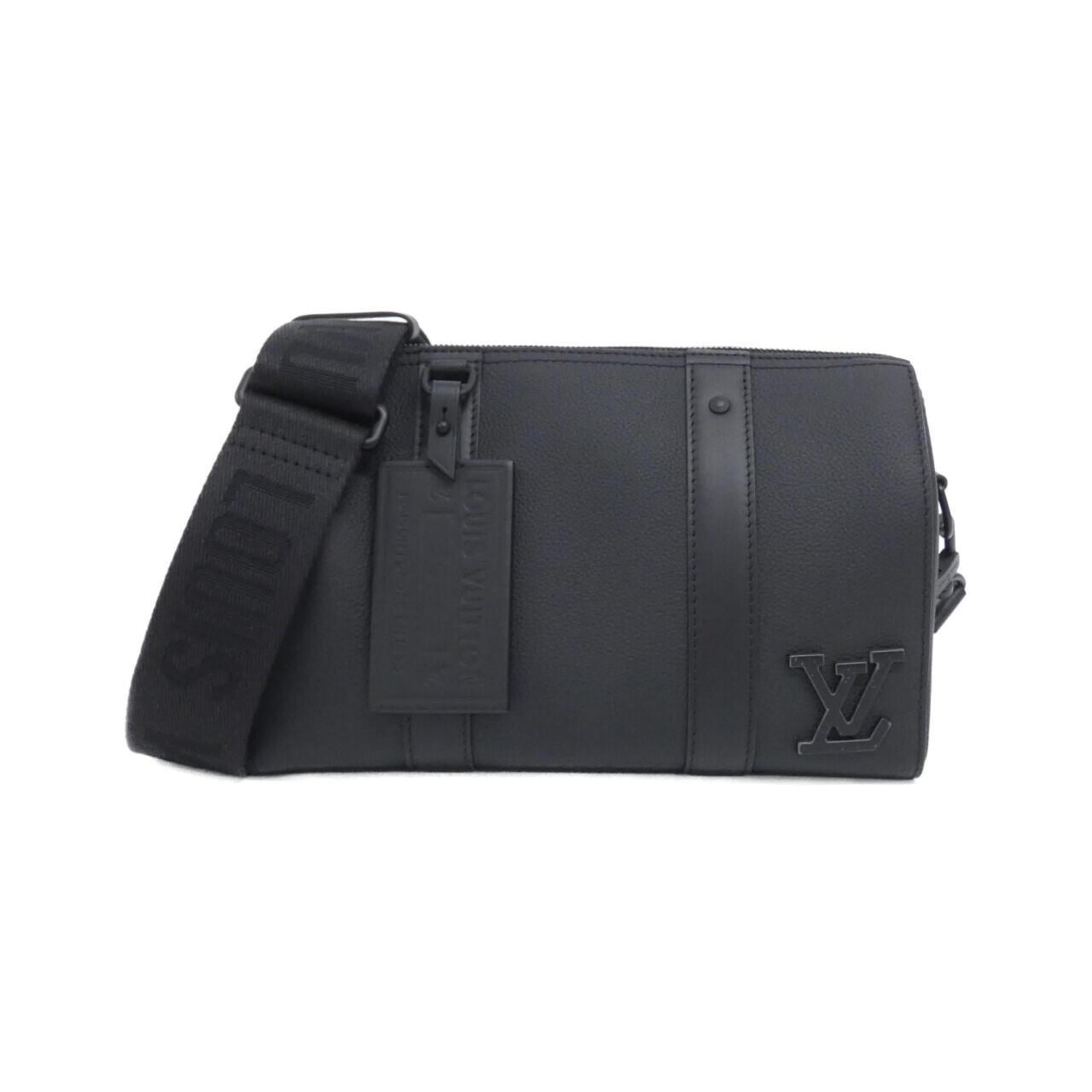 Louis Vuitton Black Leather Shoulder Bag