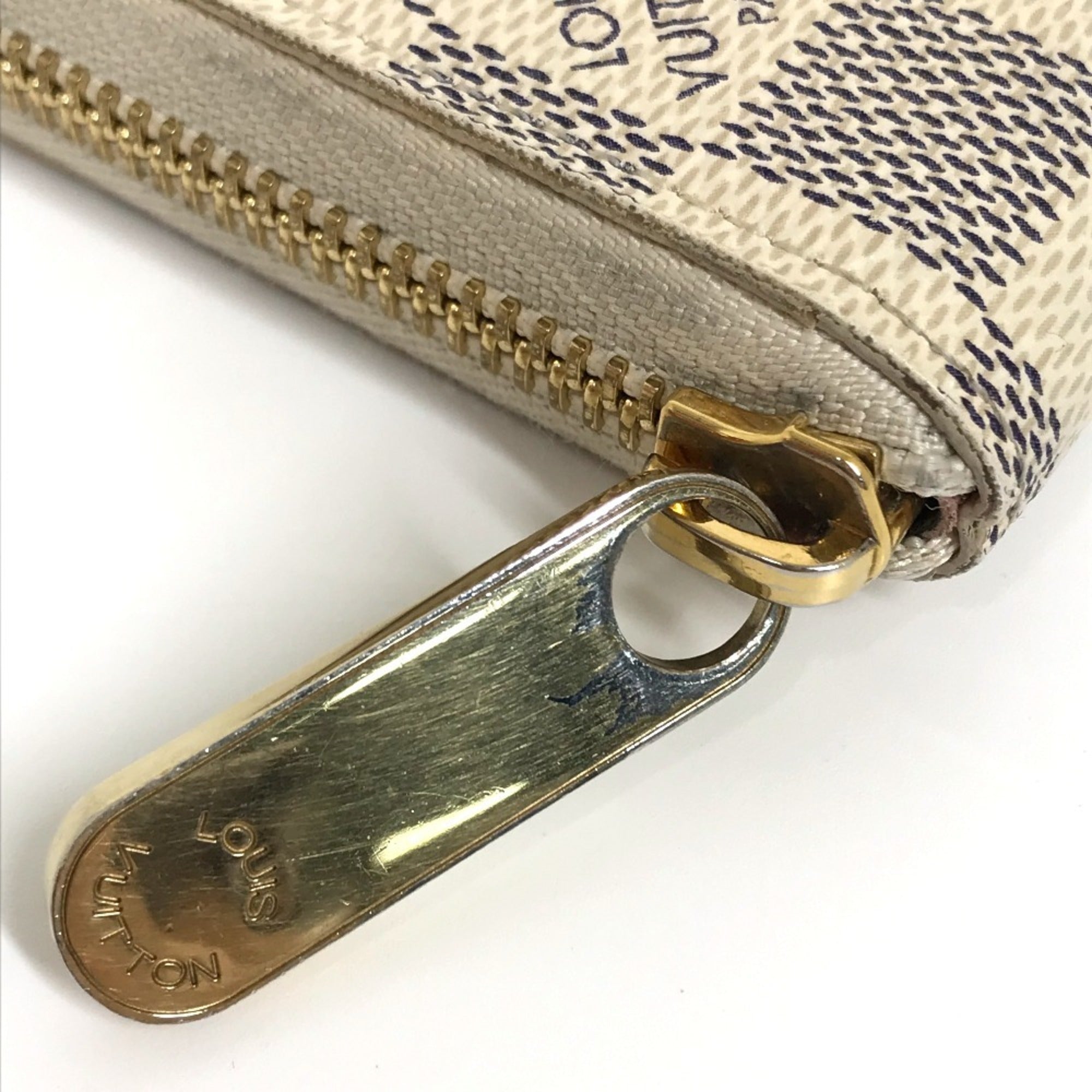 Louis Vuitton Damier Damier Azur White Damier Azur Long Wallet