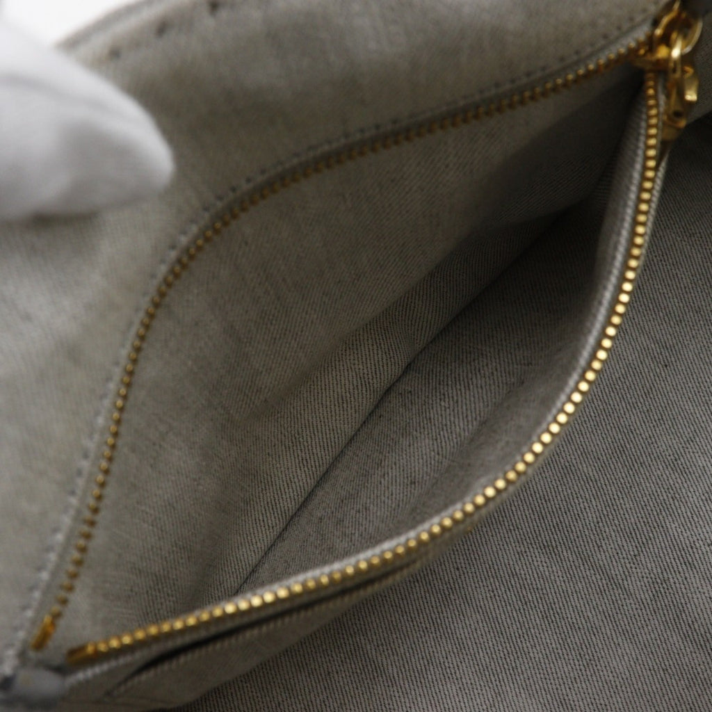 Prada Light Gray Denim Handbag