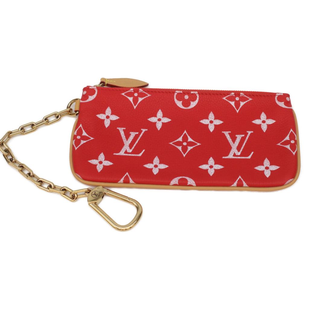 Louis Vuitton Red Color Rouge Leather Boston Bag