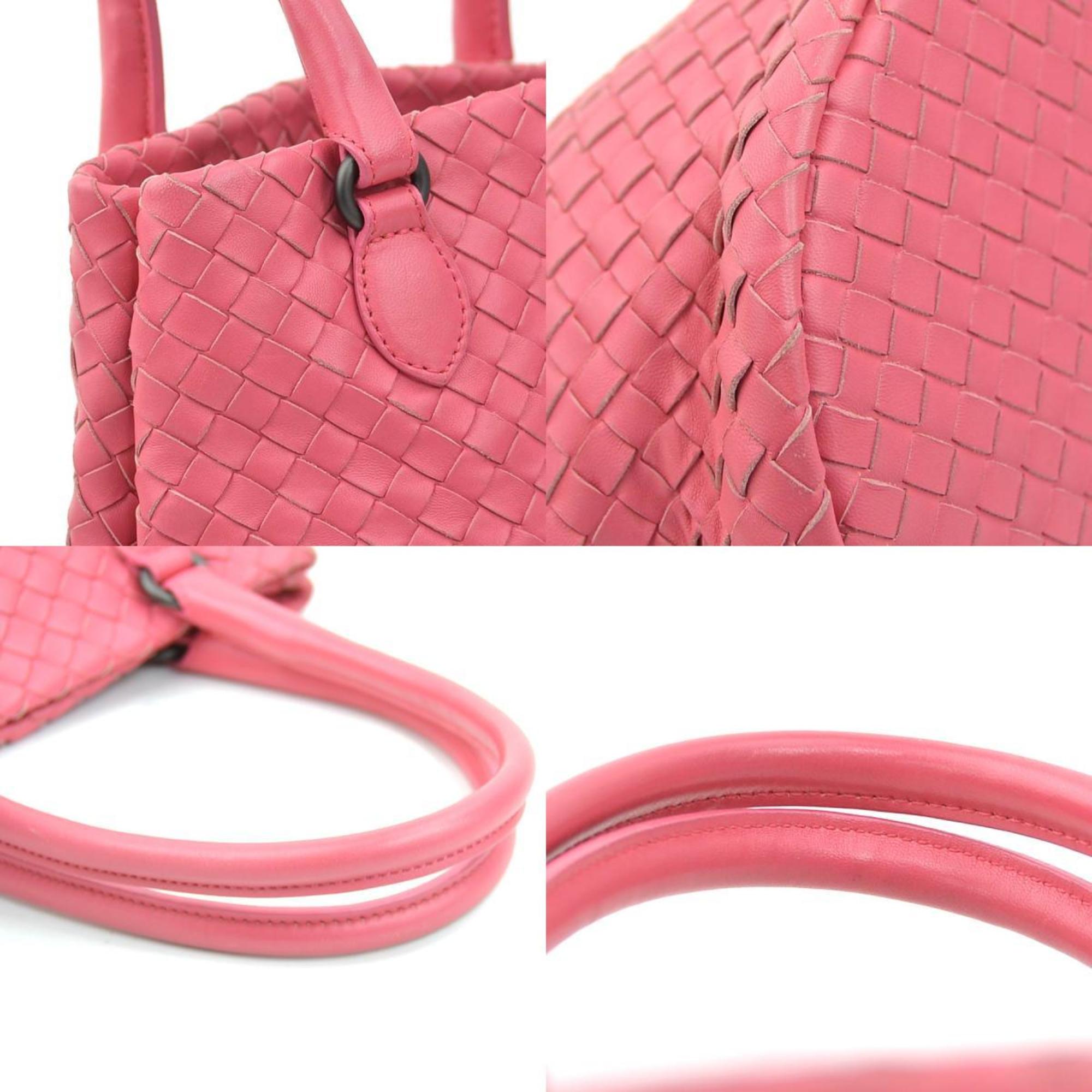 Bottega Veneta Pink Intrecciato Handbag