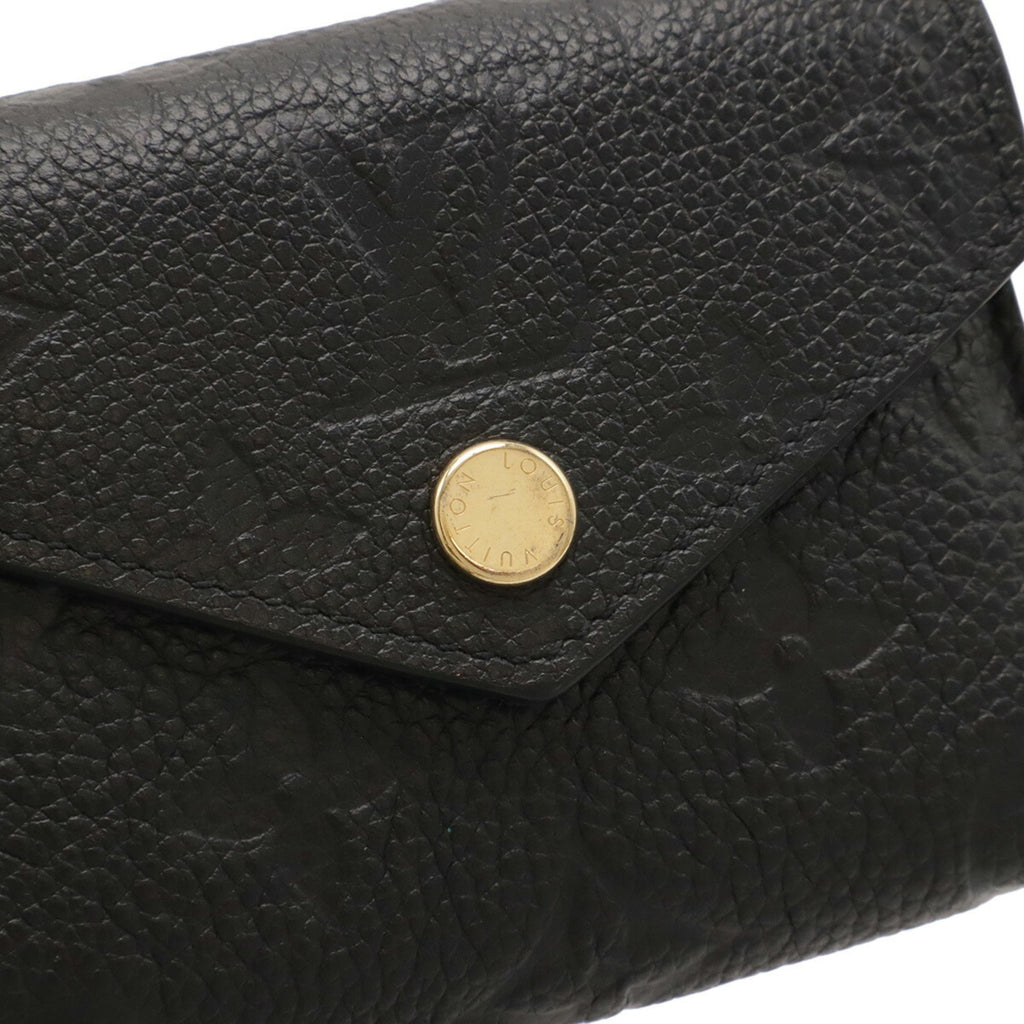 Louis Vuitton Black Noir Monogram Empreinte Leather Wallet (Tri-Fold)
