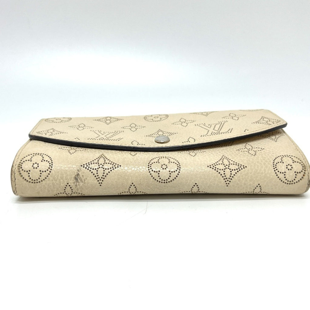 Louis Vuitton White Leather Long Wallet