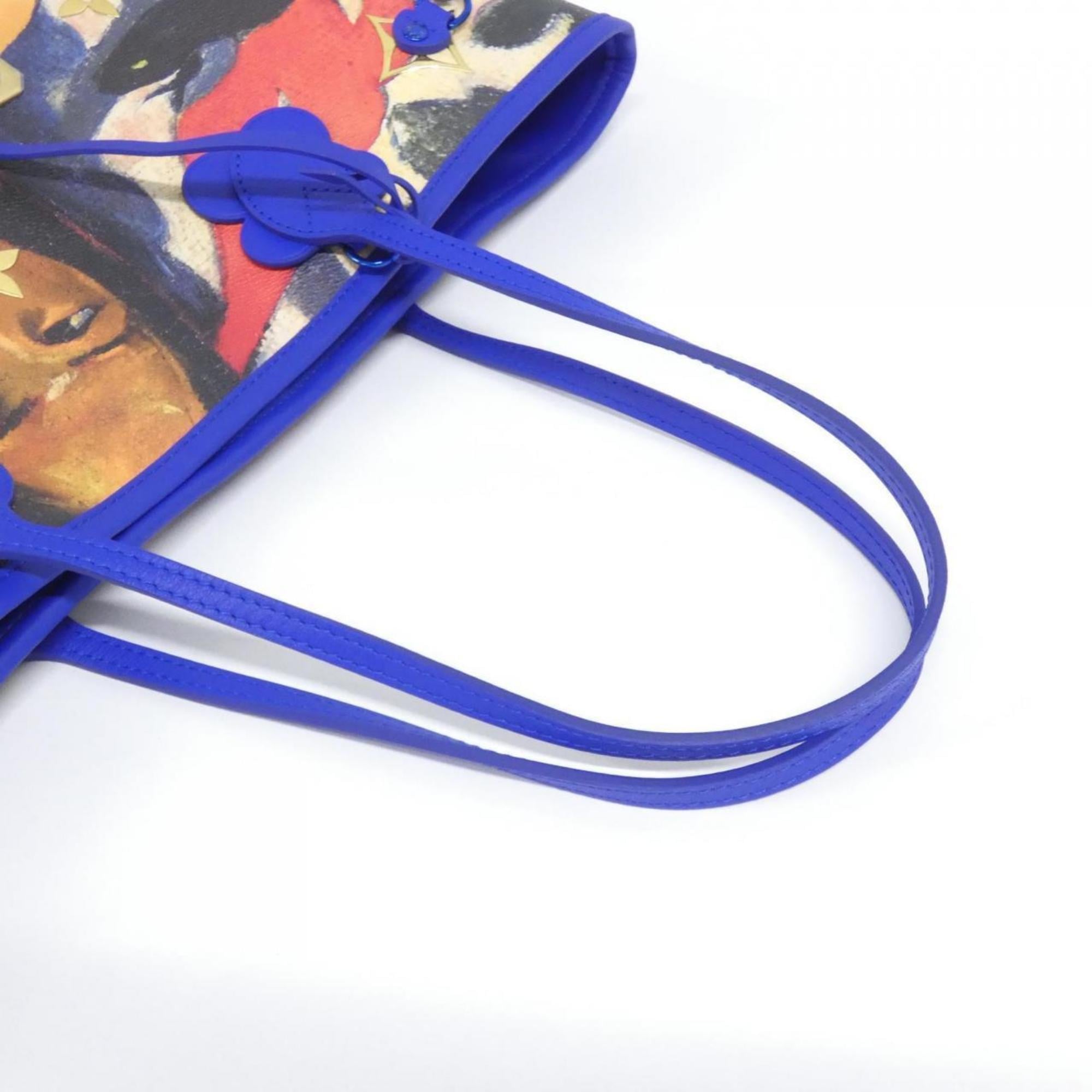 Louis Vuitton Blue Dark Blue Coated Canvas Handbag