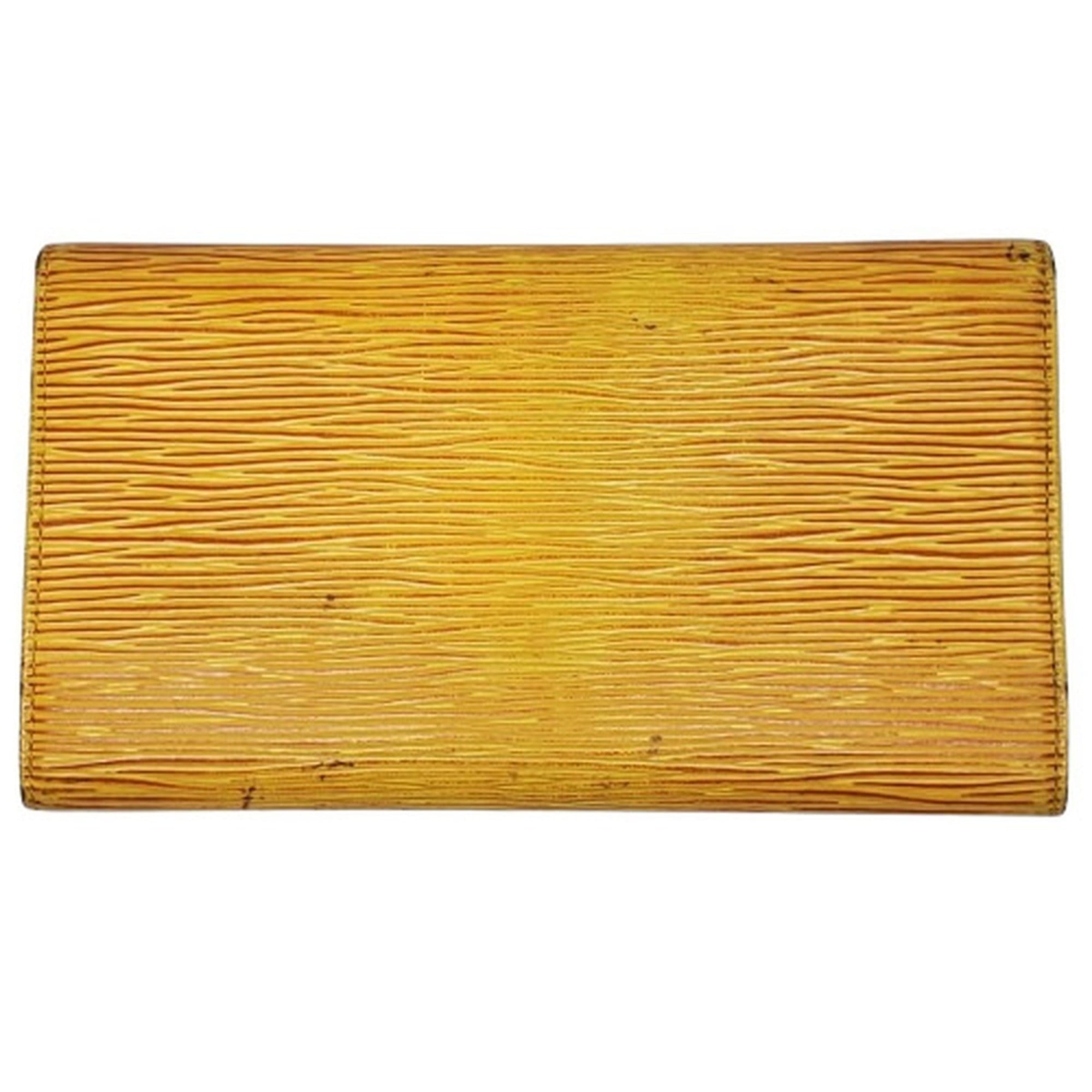 Louis Vuitton Epi Yellow Epi Leather Long Wallet