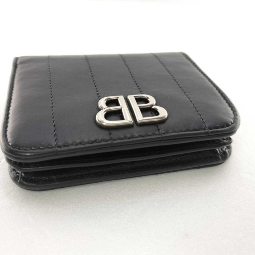 Balenciaga Black Leather Wallet (Bi-Fold)