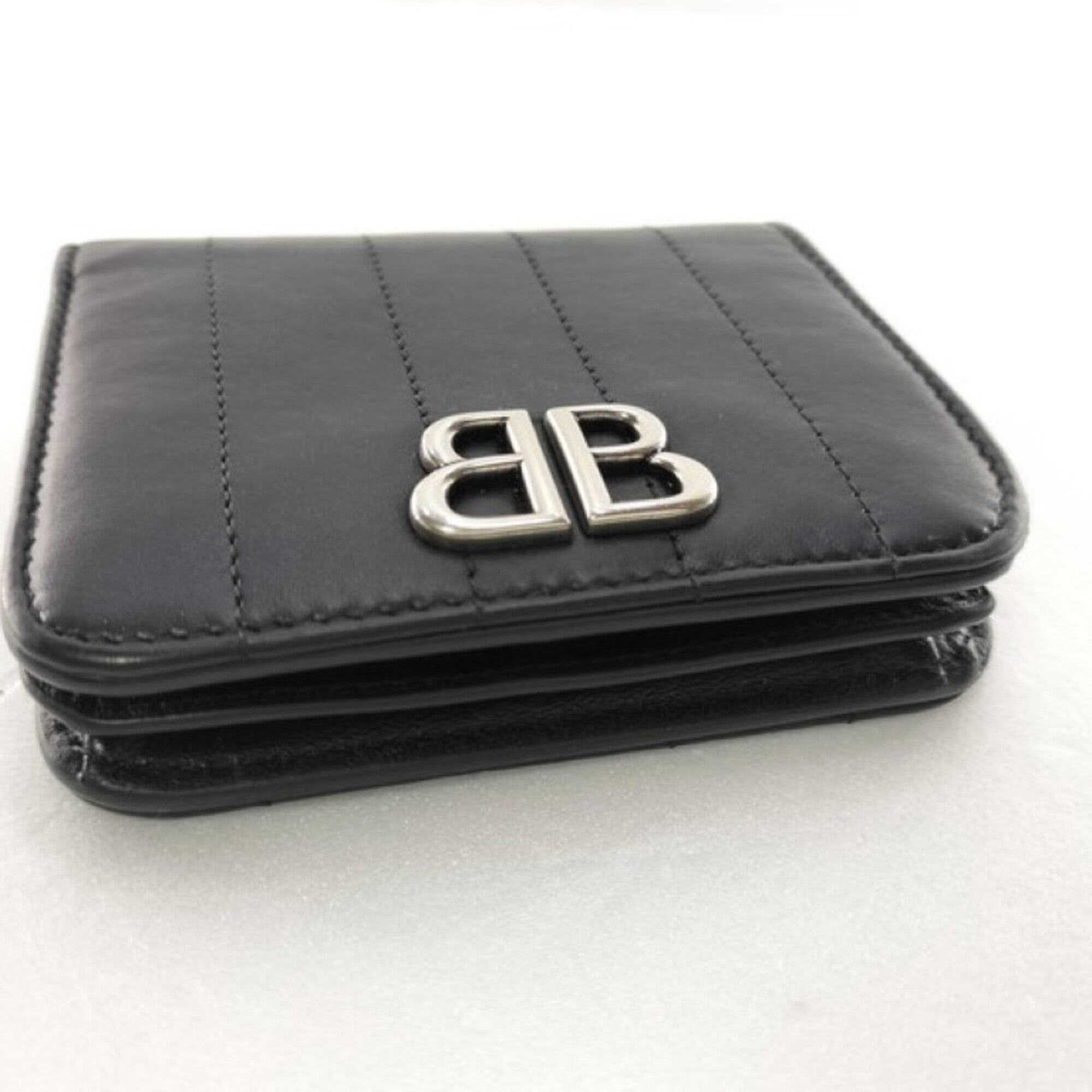 Balenciaga Black Leather Wallet (Bi-Fold)