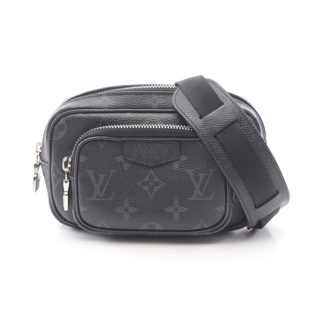 Louis Vuitton Black Coated Canvas Leather Fanny Pack Pochette