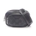 Louis Vuitton Black Coated Canvas Leather Fanny Pack Pochette