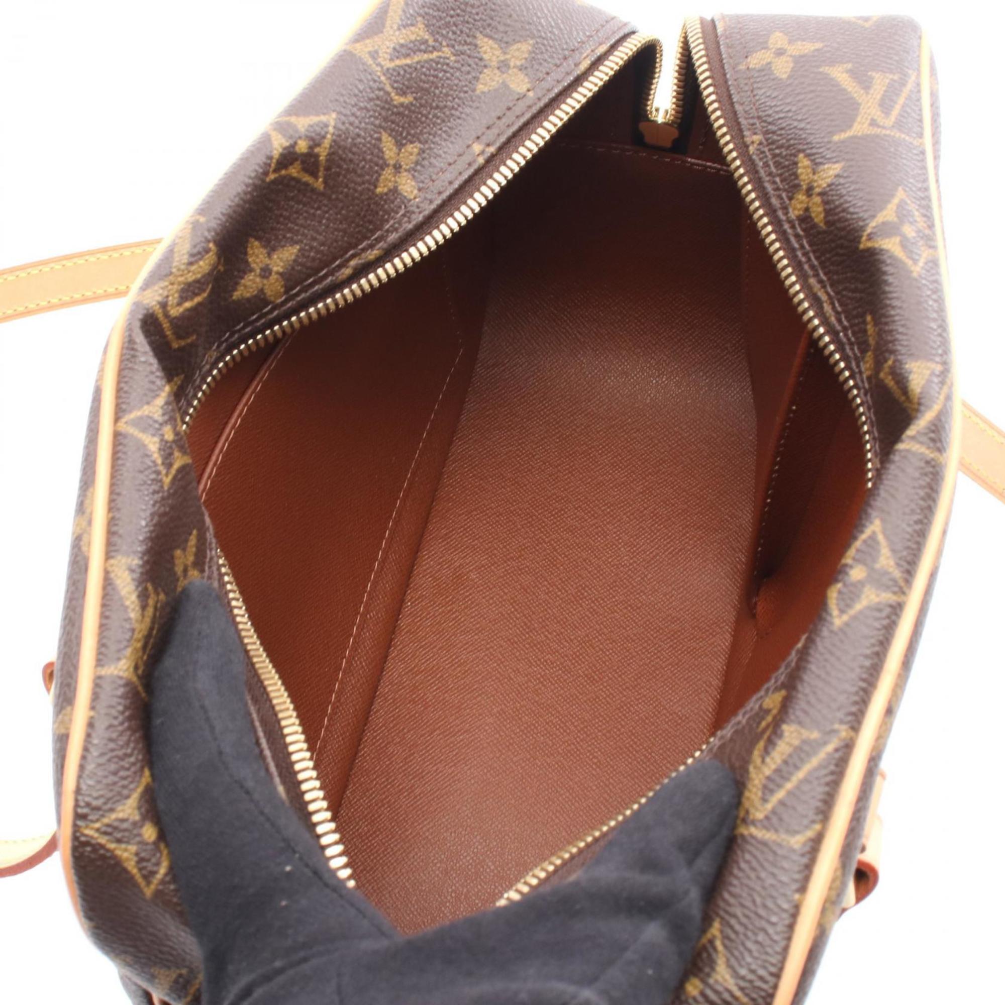 Louis Vuitton Brown Coated Canvas Pvc Leather Shoulder Bag