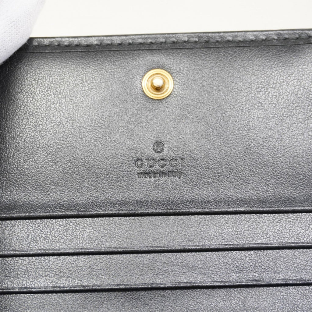 Gucci Black Leather Wallet (Bi-Fold) (Pre-Owned)
