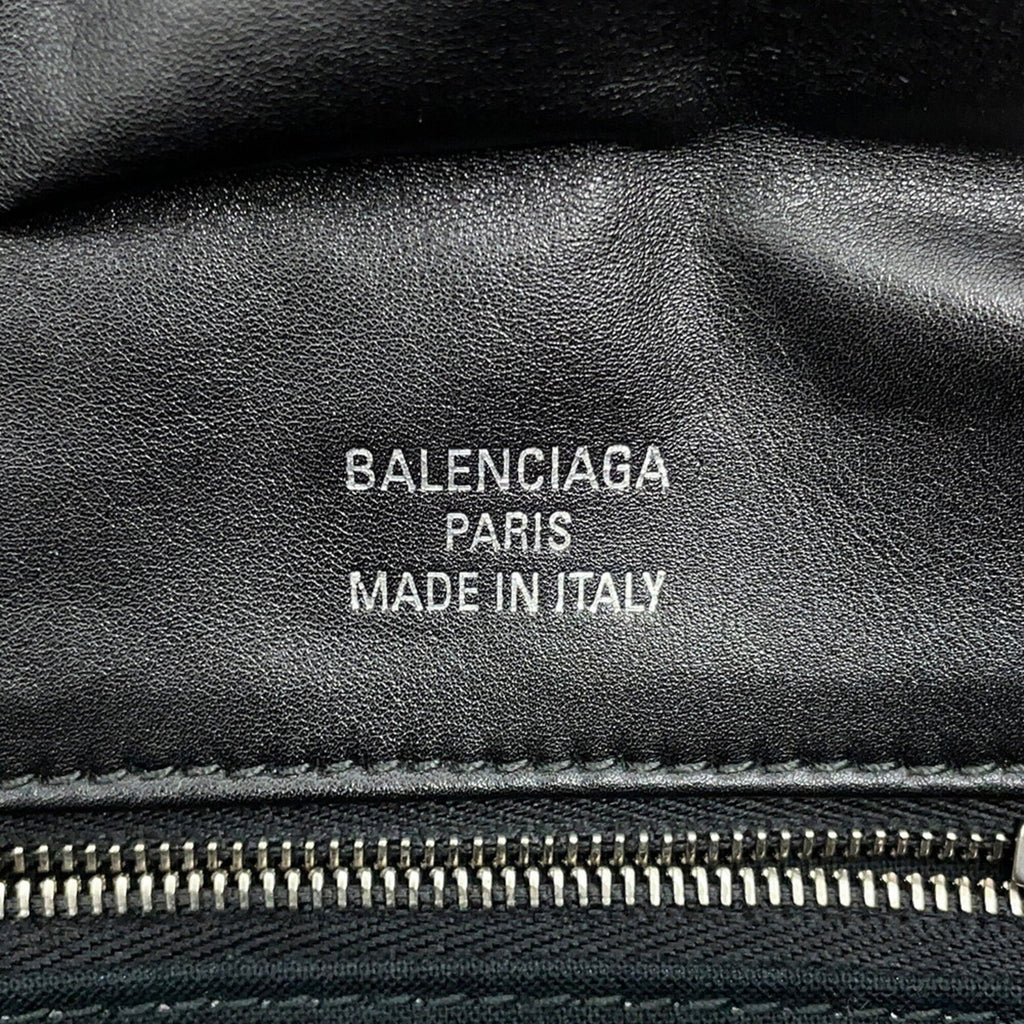 Balenciaga Black Leather Handbag Shoulder