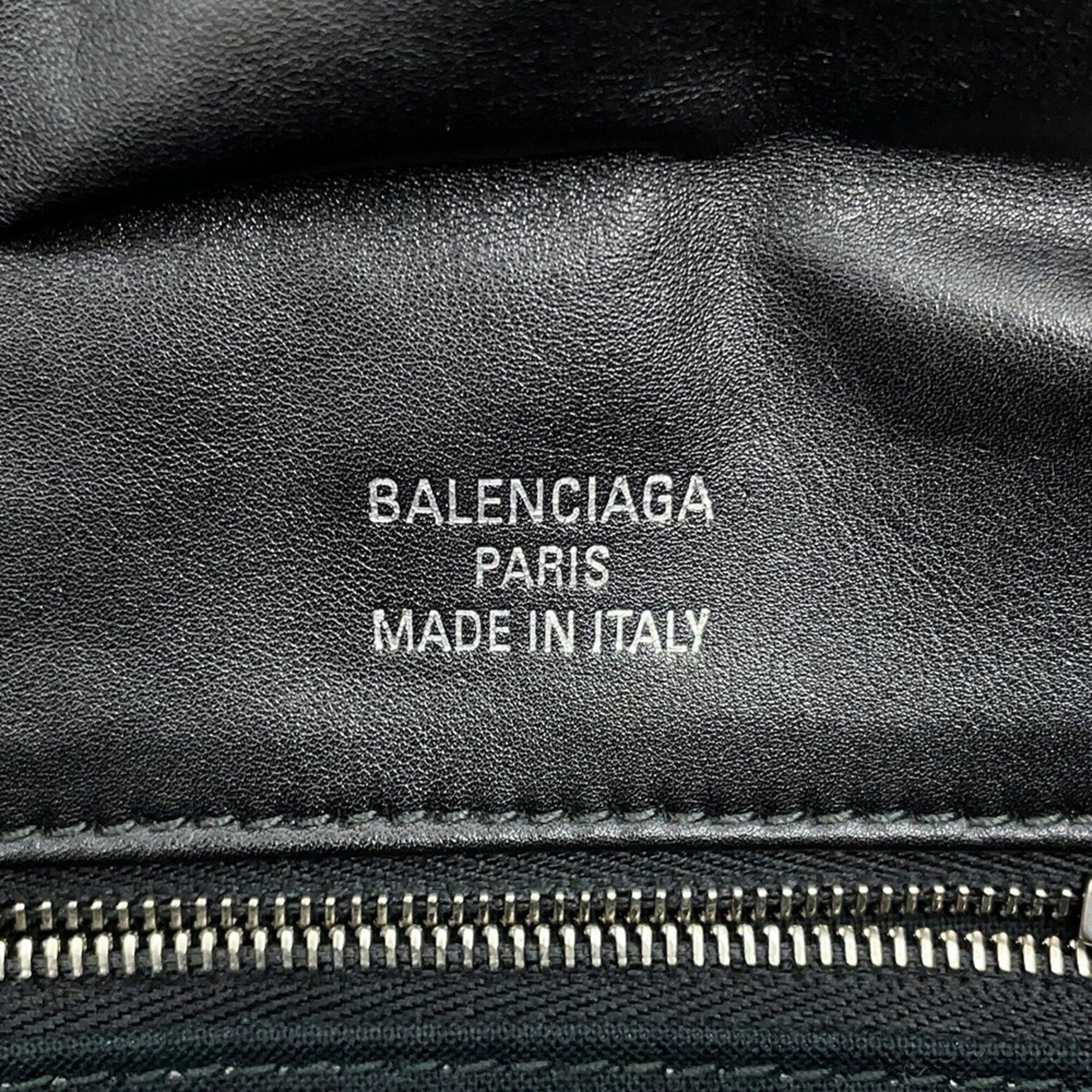 Balenciaga Black Leather Handbag Shoulder
