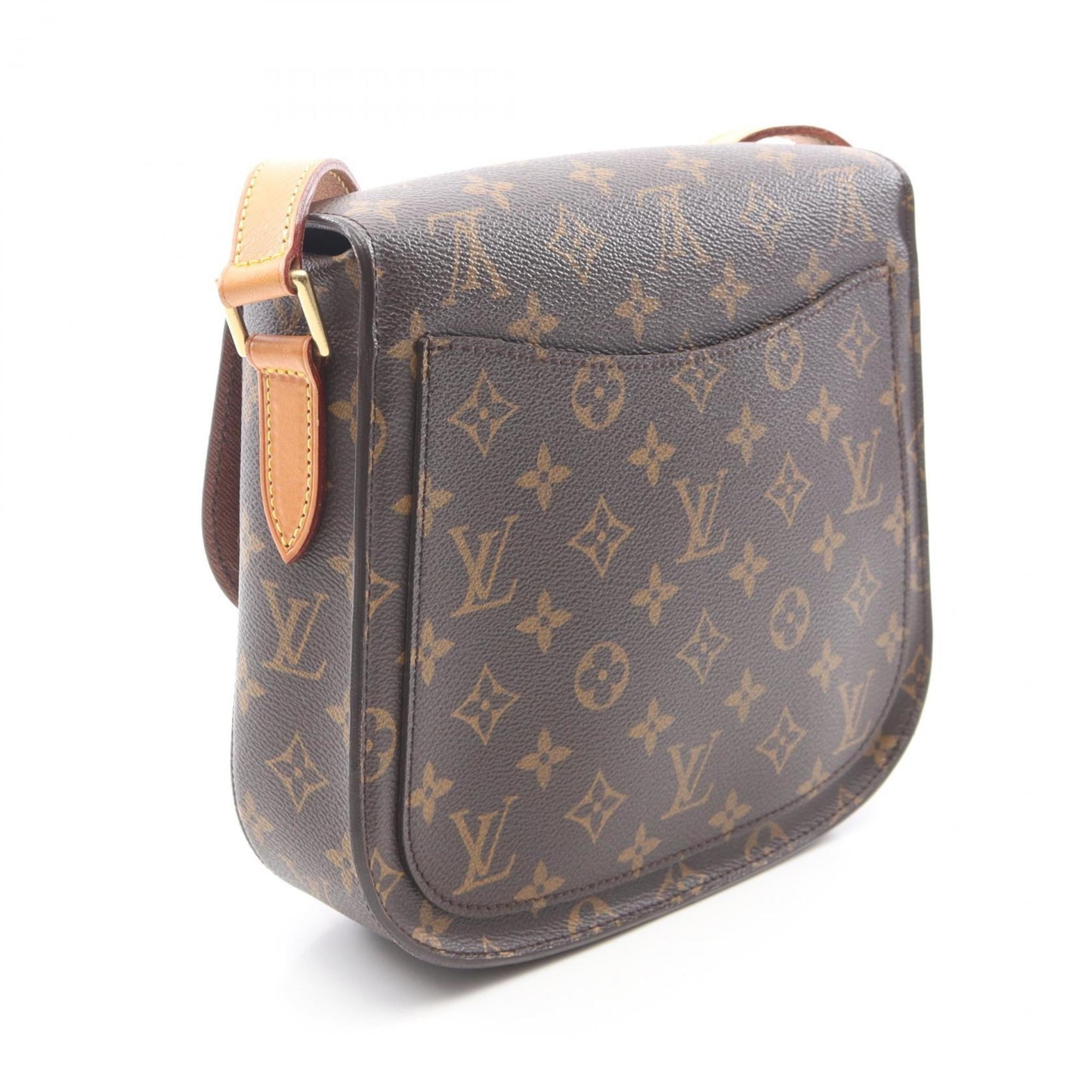 Louis Vuitton Brown Monogram Coated Canvas Leather Handbag Shoulder Bag