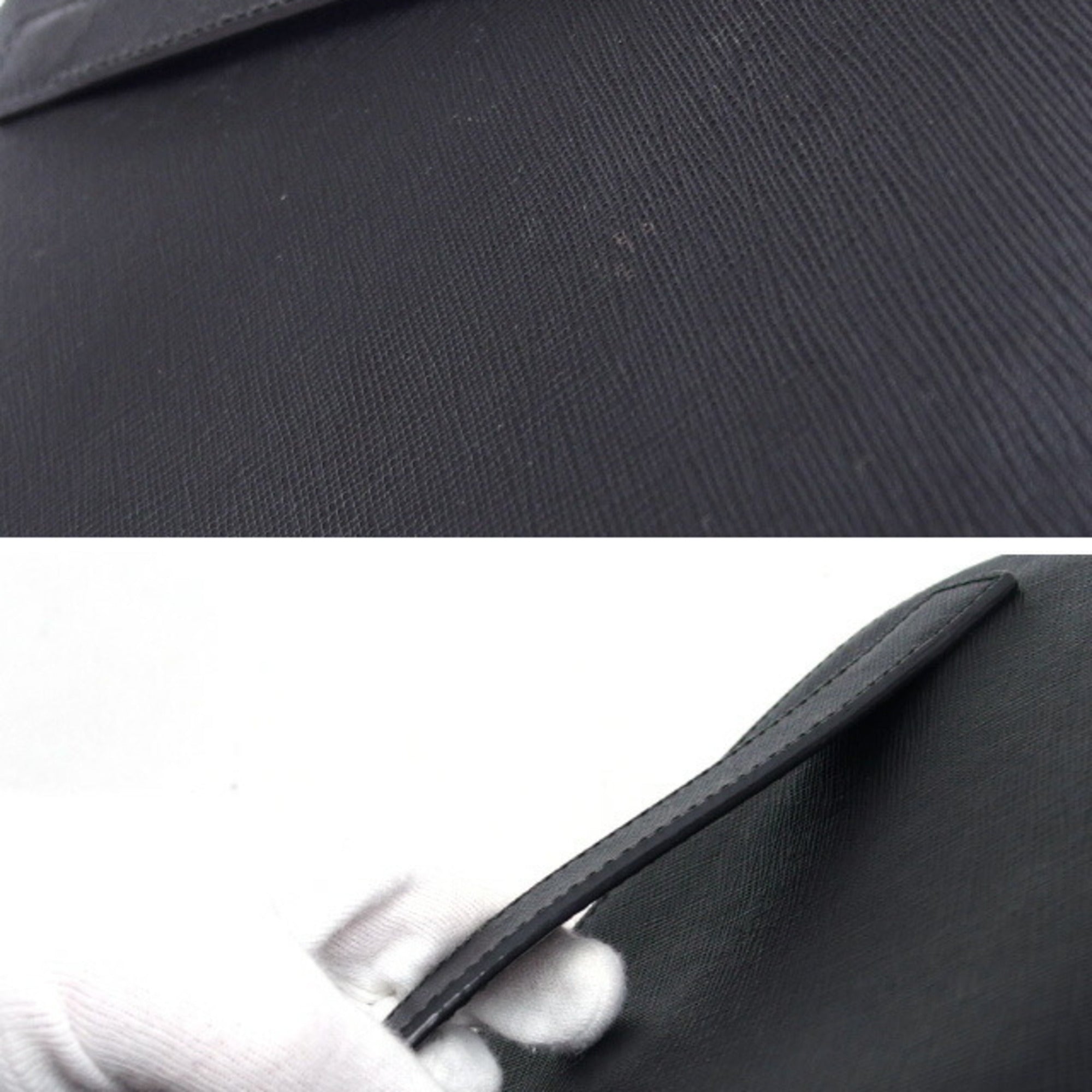 Prada Nero Leather Clutch Bag