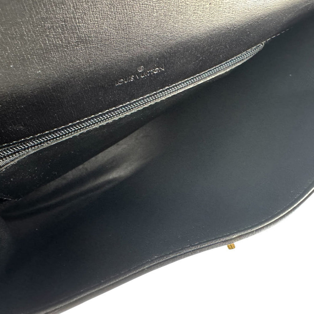 Louis Vuitton Noir Leather Shoulder Bag