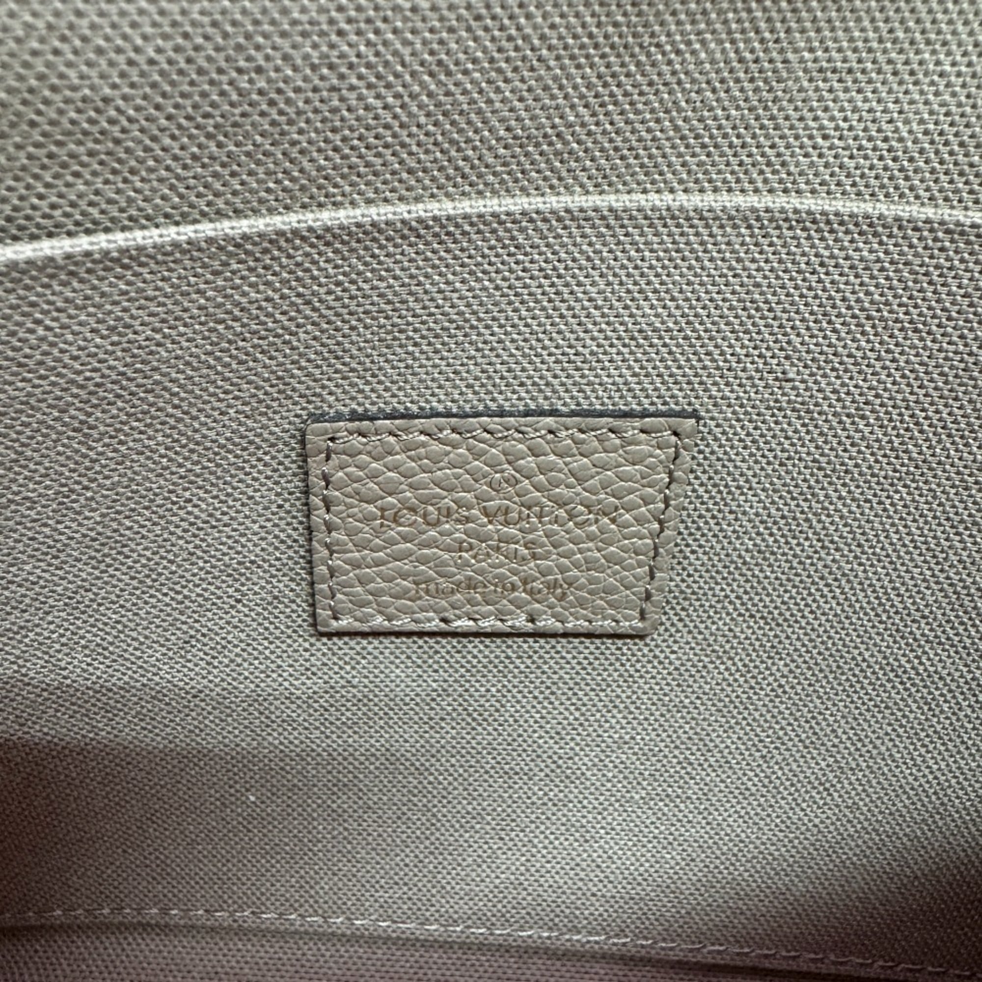Louis Vuitton Gray Grayish Leather Pochette Shoulder Bag