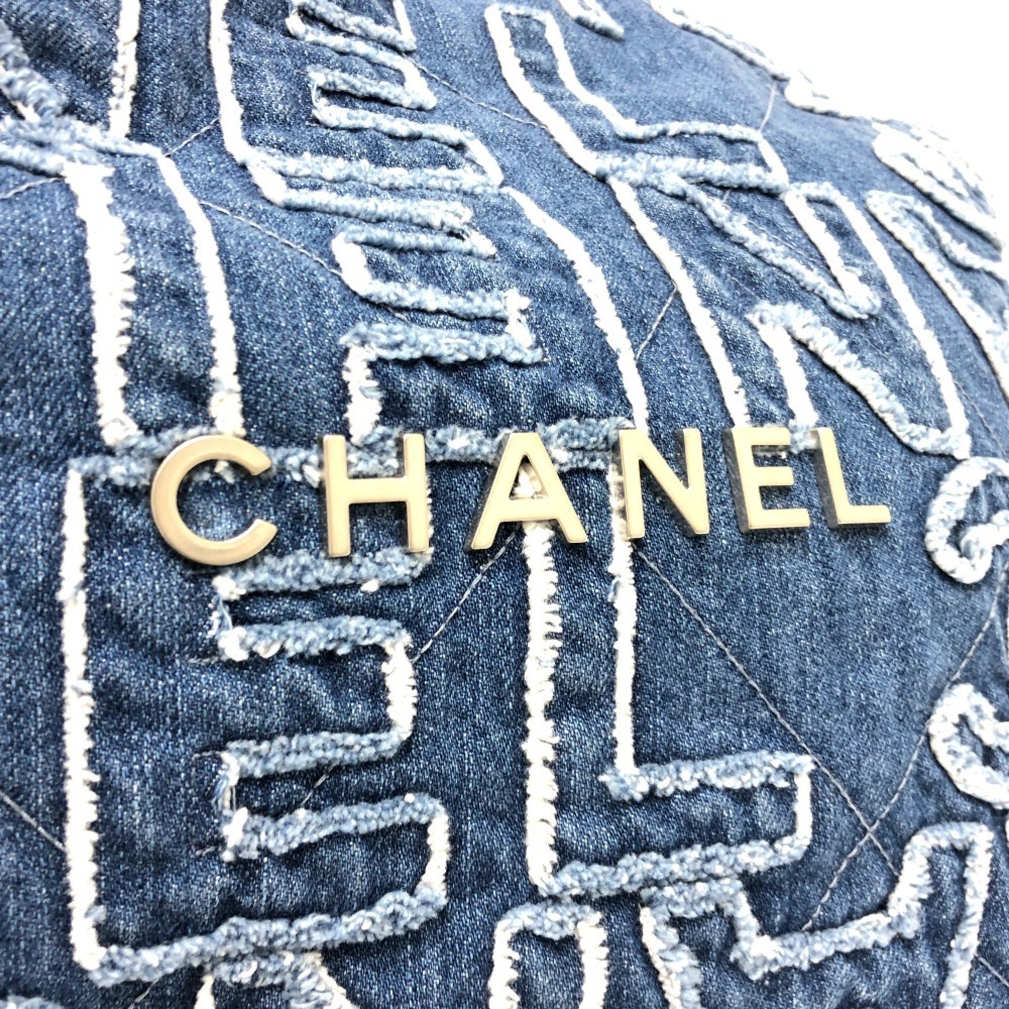 Chanel Blue Denim Shoulder Bag