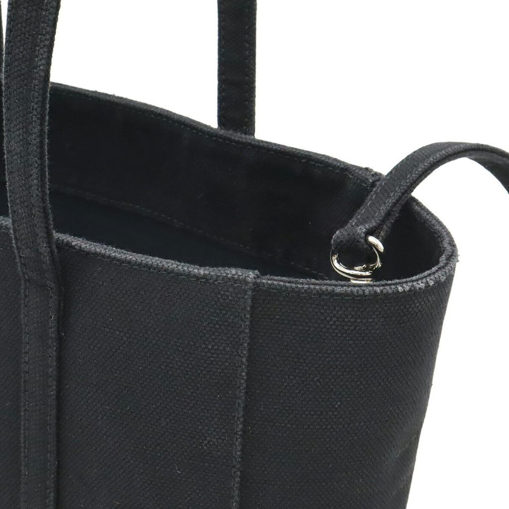Balenciaga Black Canvas Shoulder Bag Tote