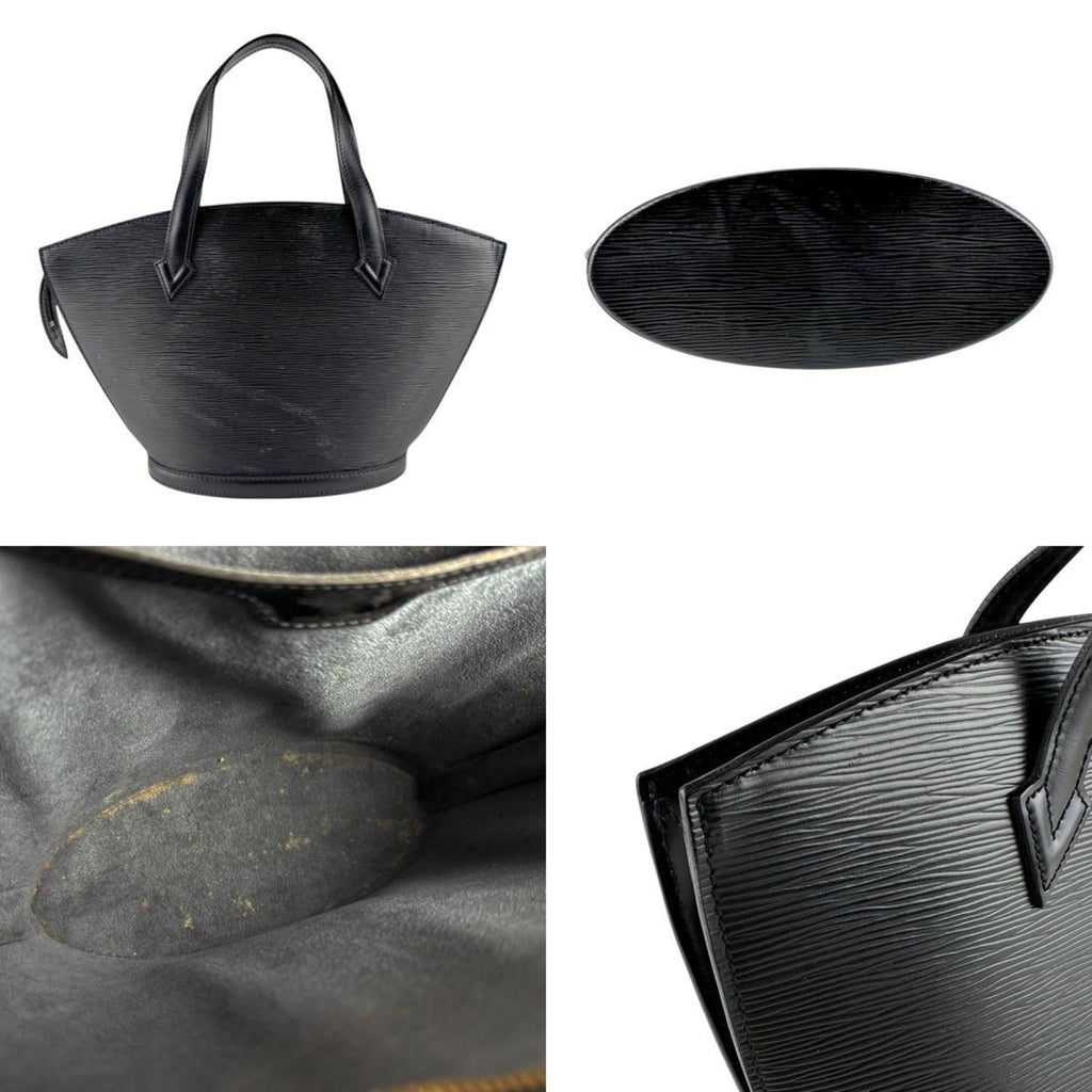 Louis Vuitton Noir Epi Leather Handbag