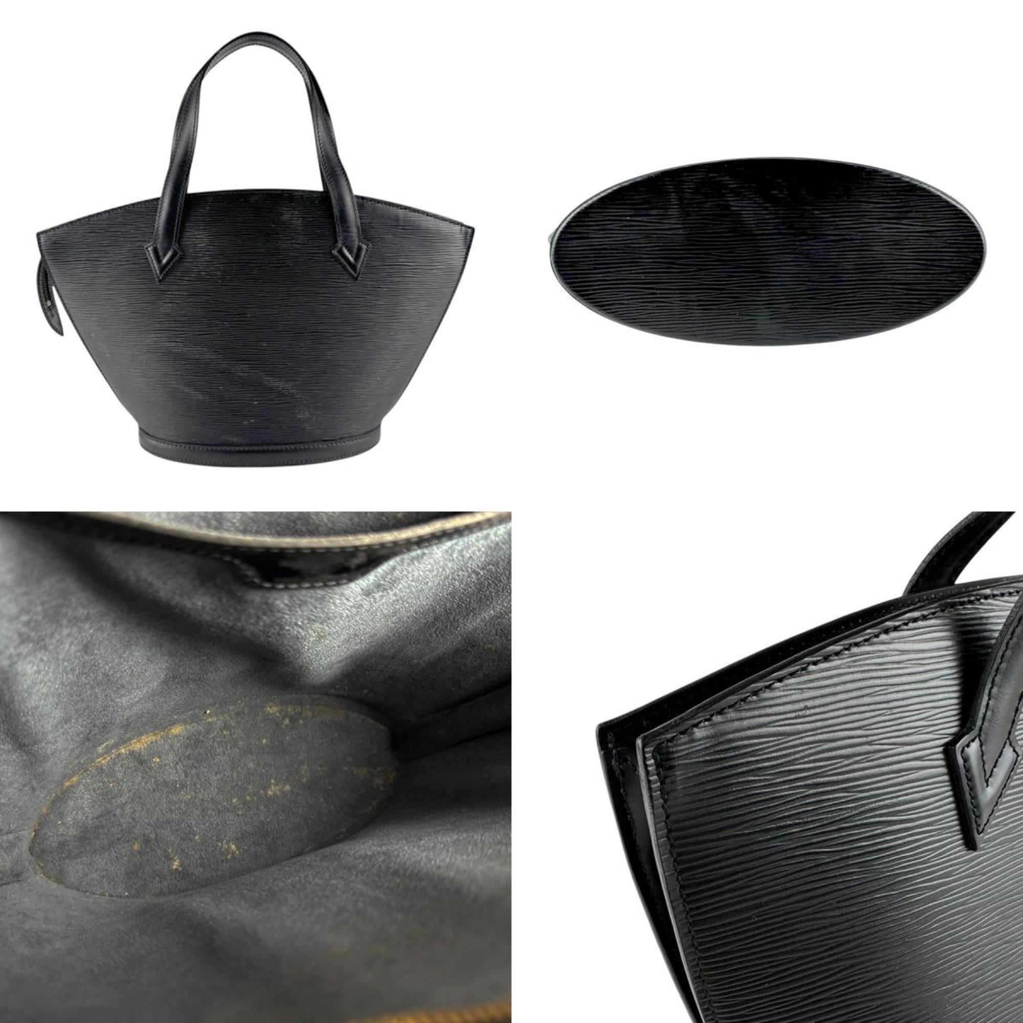 Louis Vuitton Noir Epi Leather Handbag