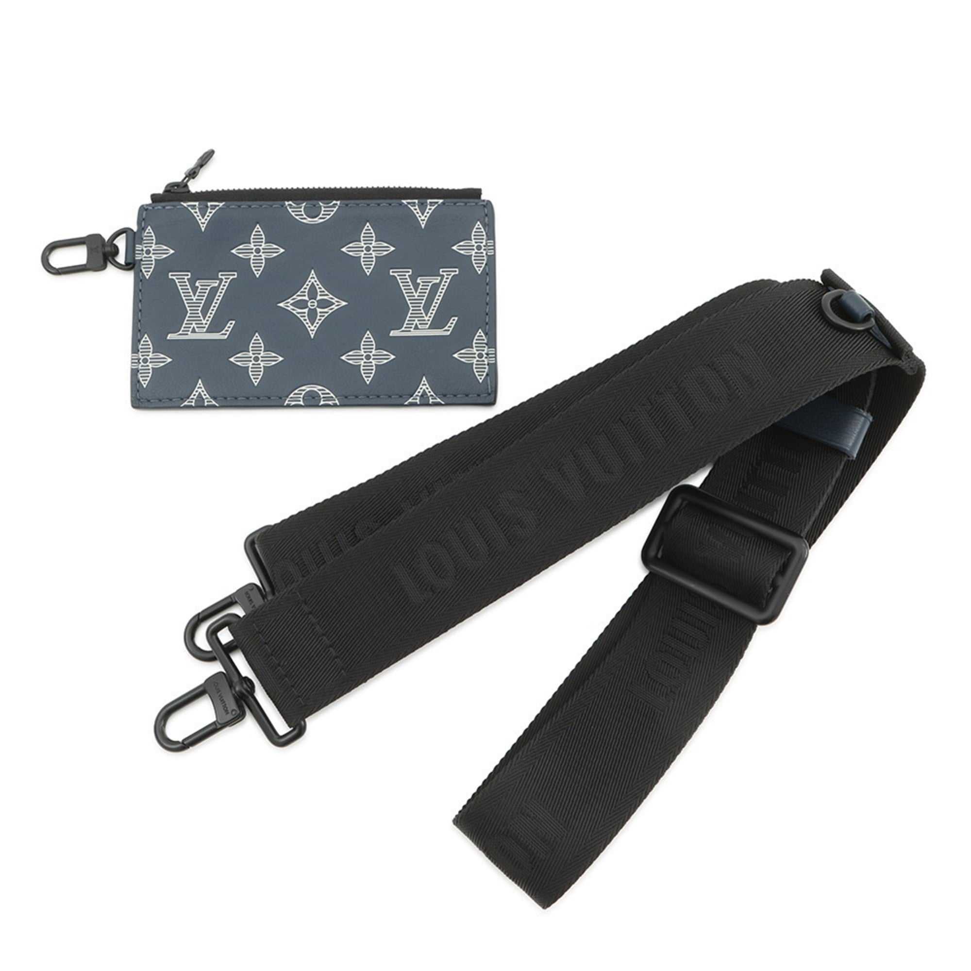Louis Vuitton Monogram Shadow Navy Monogram Shadow Shoulder Bag