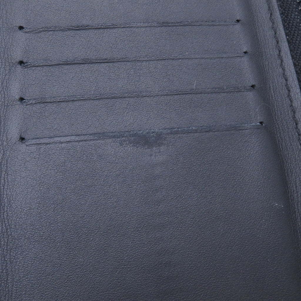 Louis Vuitton Black Noir Leather Long Wallet