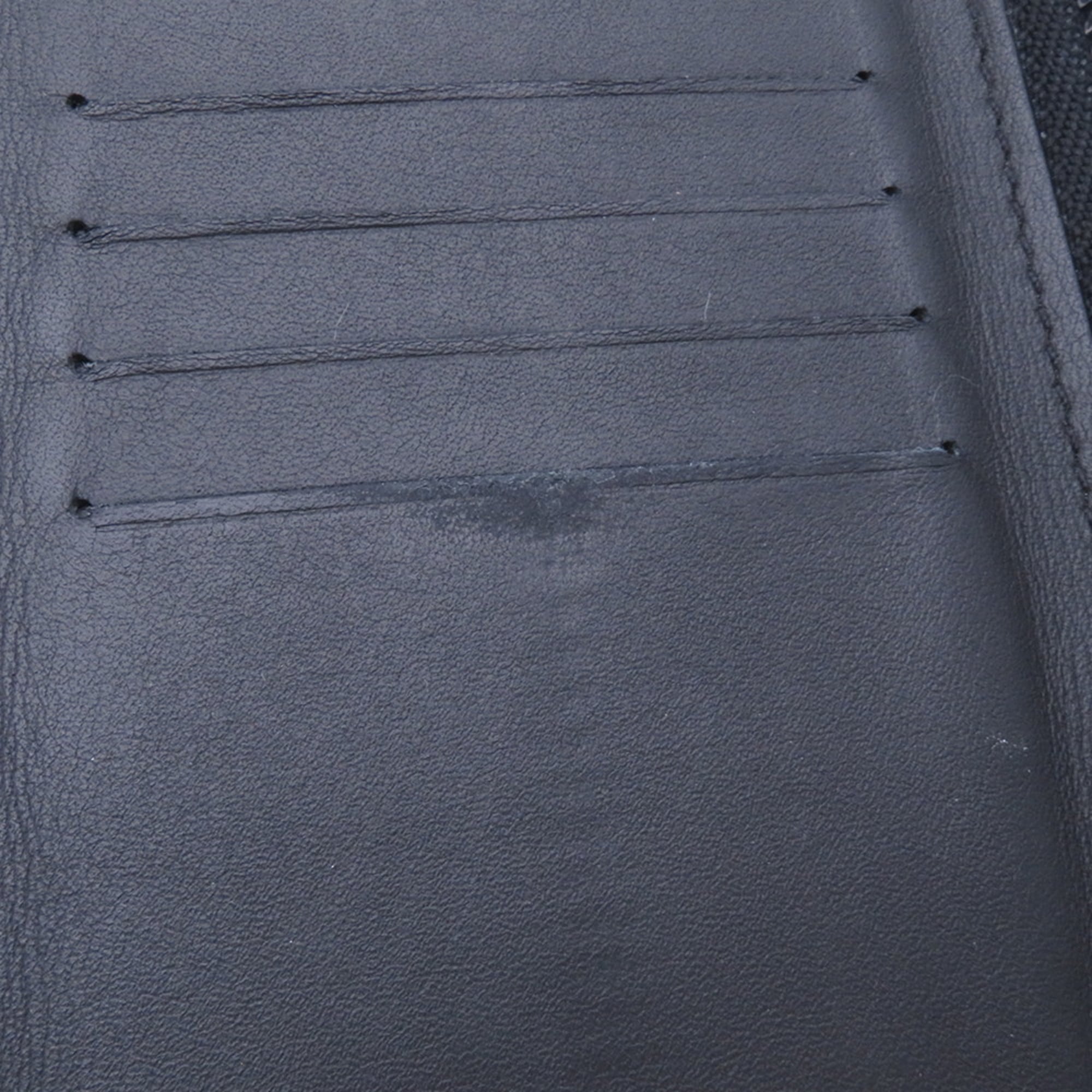 Louis Vuitton Black Noir Leather Long Wallet