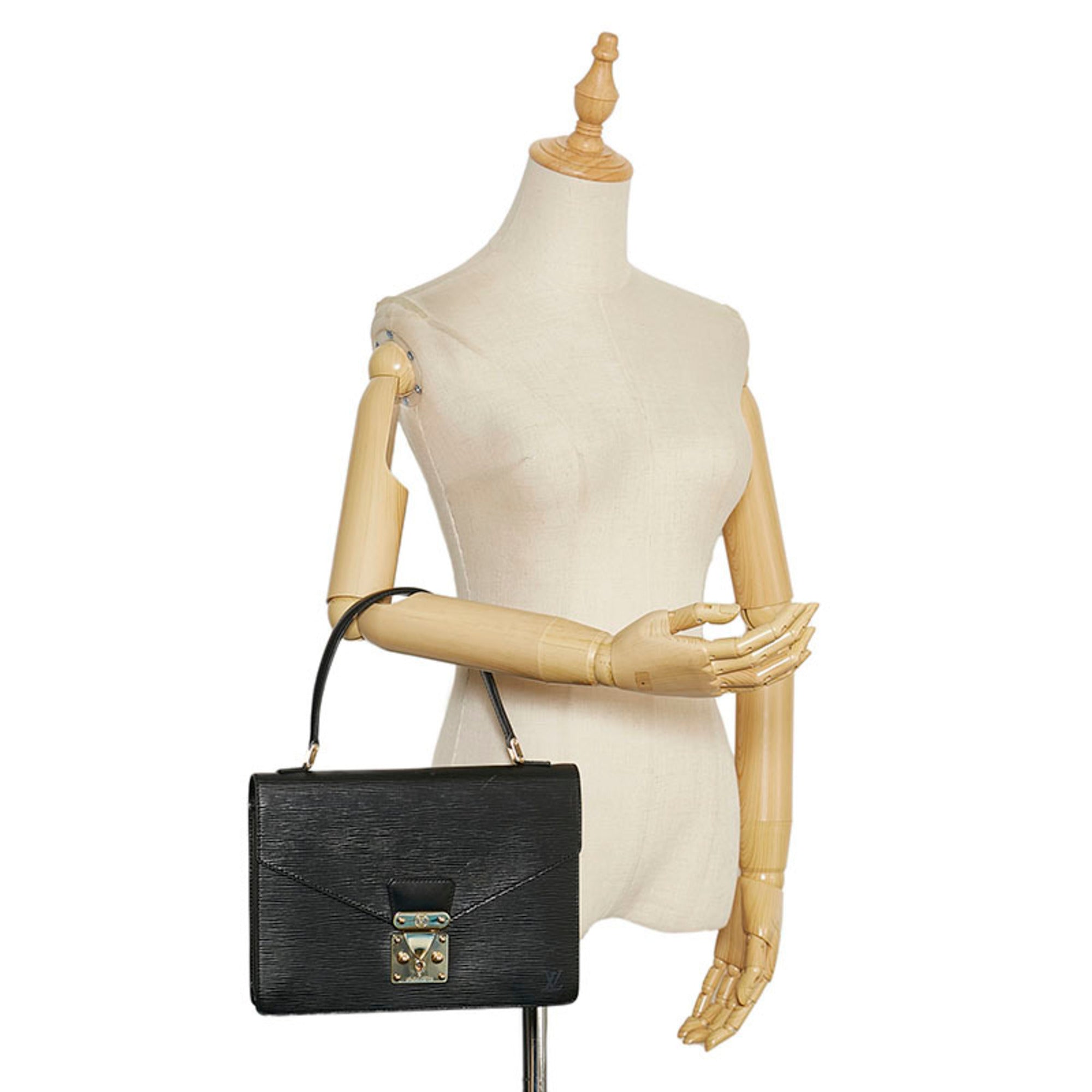 Louis Vuitton Black Noir Leather Handbag