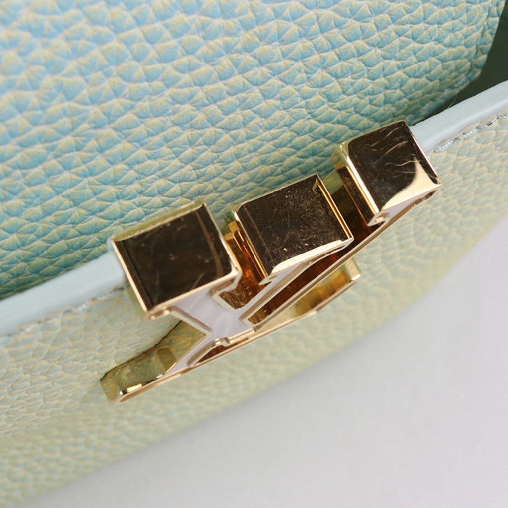 Louis Vuitton Green Leather Handbag