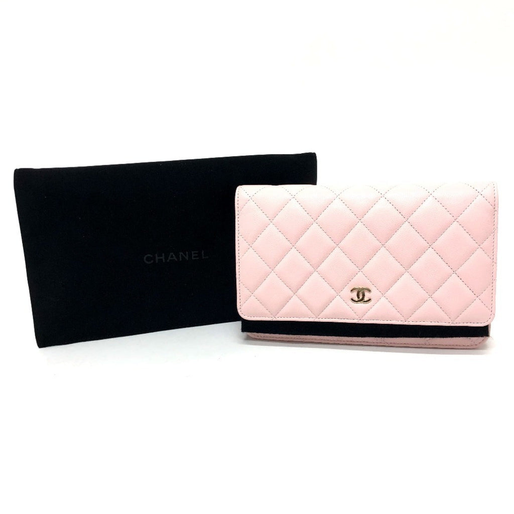 Chanel Pink Caviar Leather Shoulder Bag