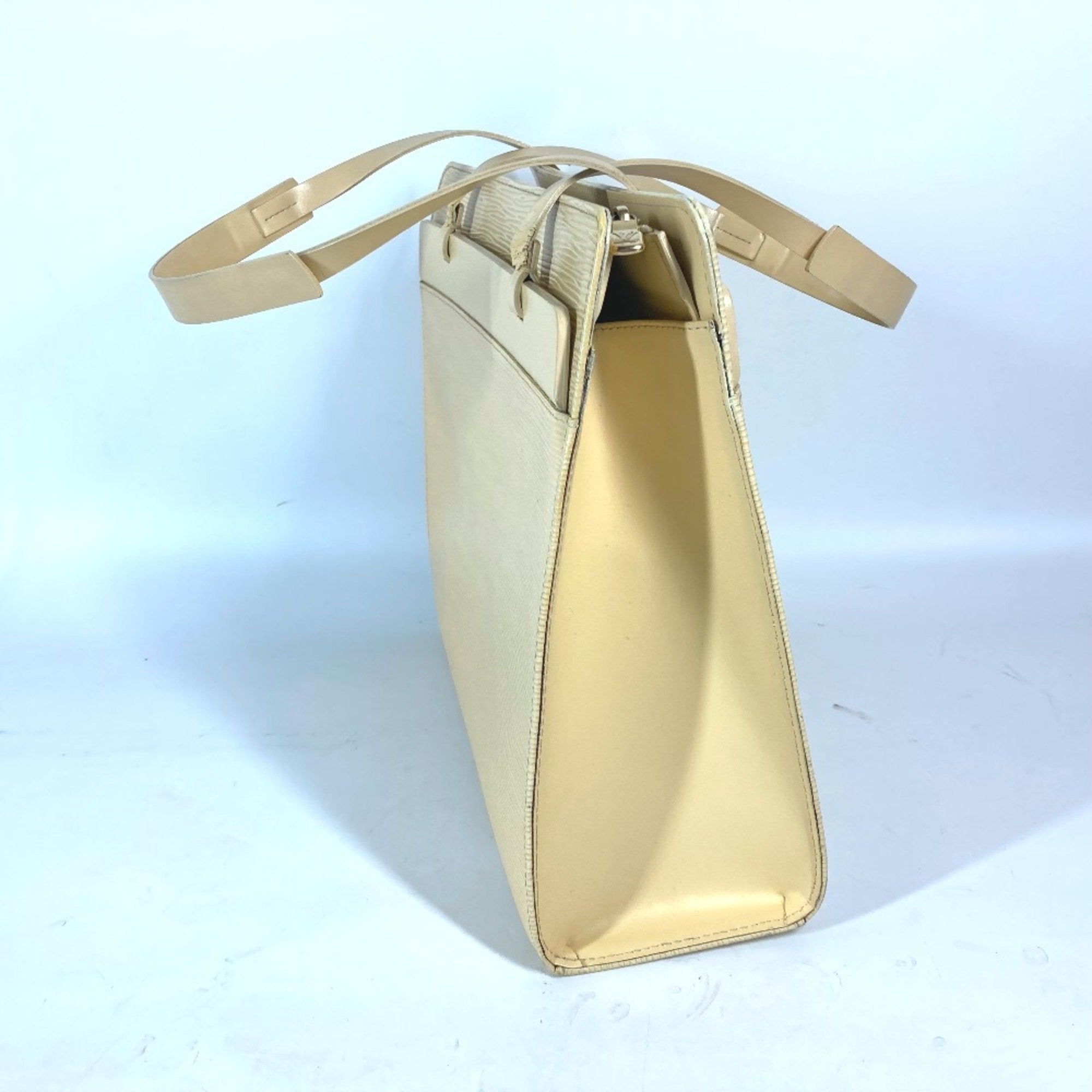 Louis Vuitton Vanilla Yellow Epi Leather Shoulder Bag Tote Bag