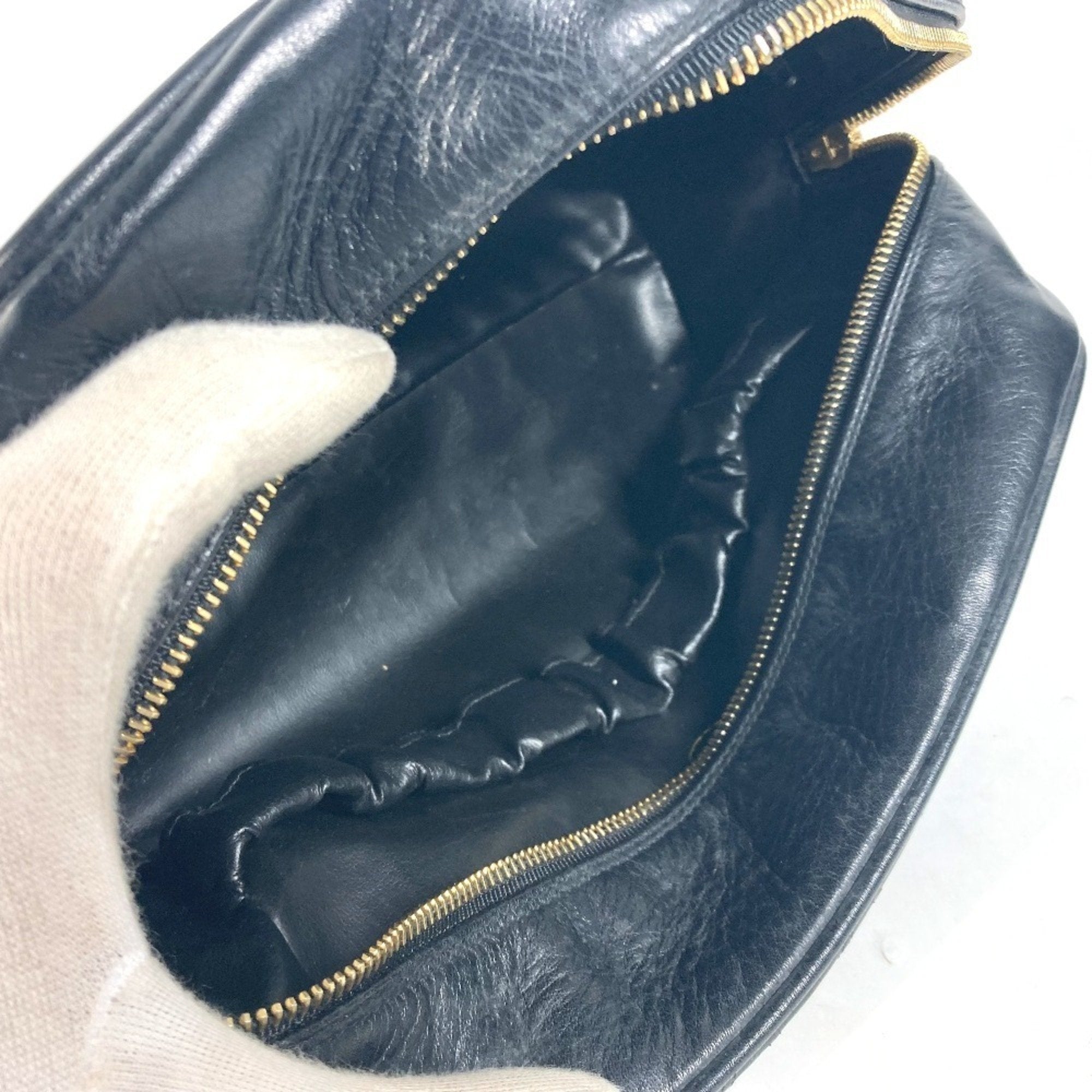 Chanel Black Leather Pouch