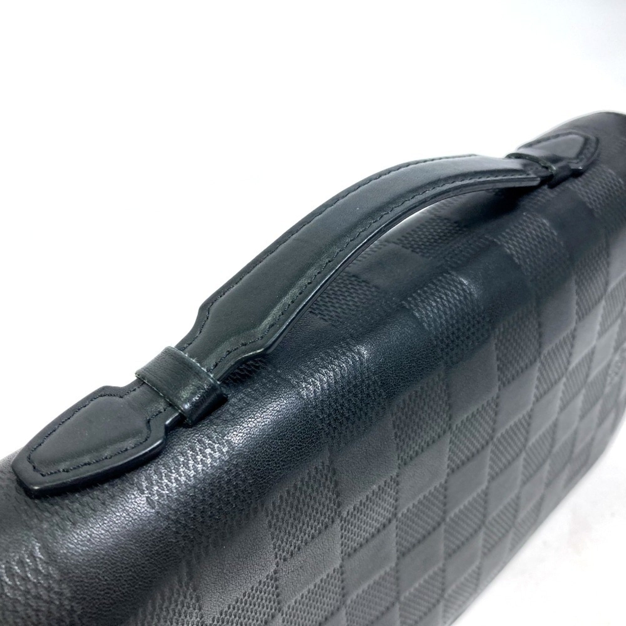 Louis Vuitton Black Noir Damier Infini Leather Coin Purse/Coin Case