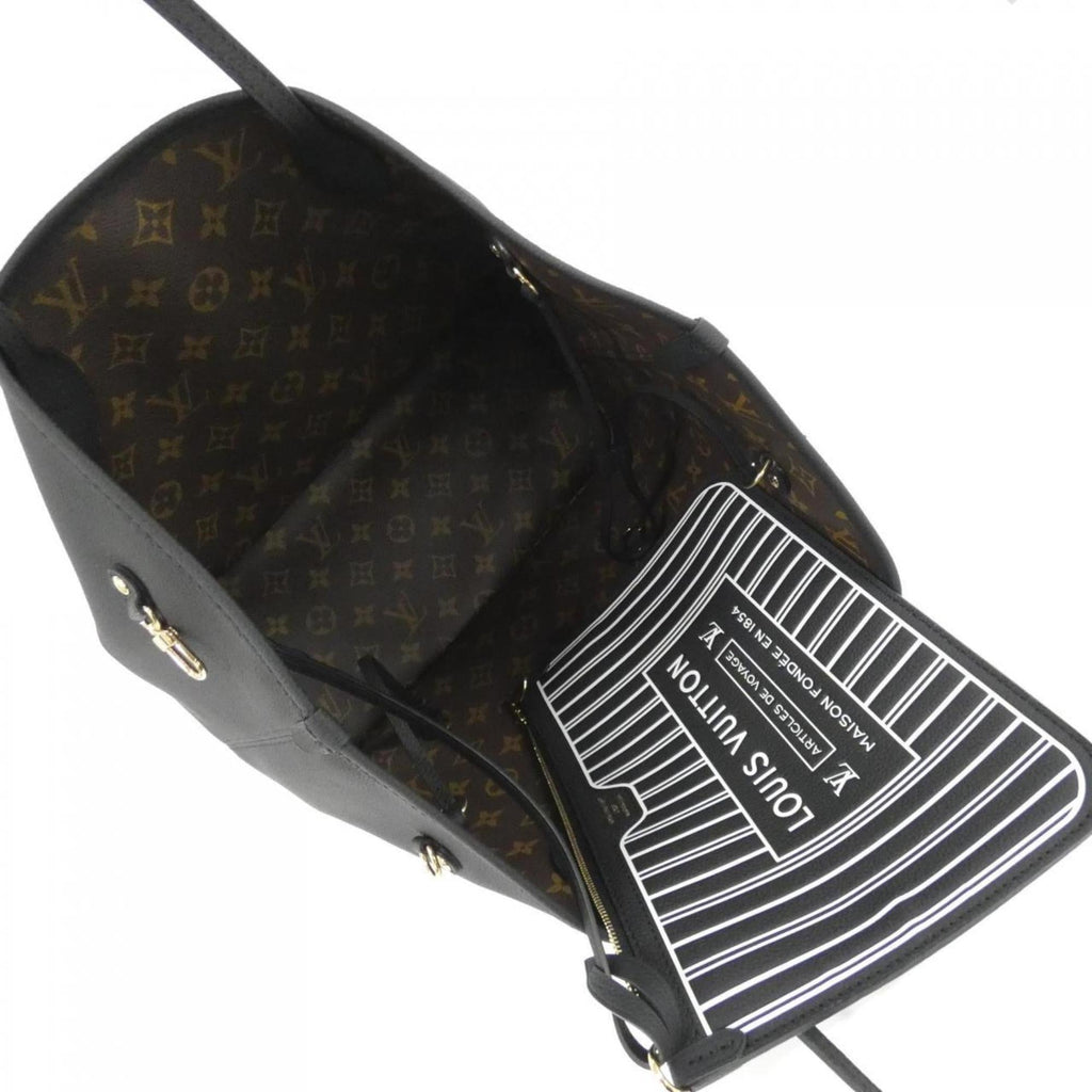 Louis Vuitton Black Marron Coated Canvas Leather Handbag