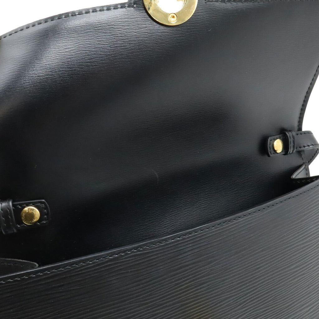 Louis Vuitton Black Noir Epi Leather Clutch Bag Pochette Shoulder Bag